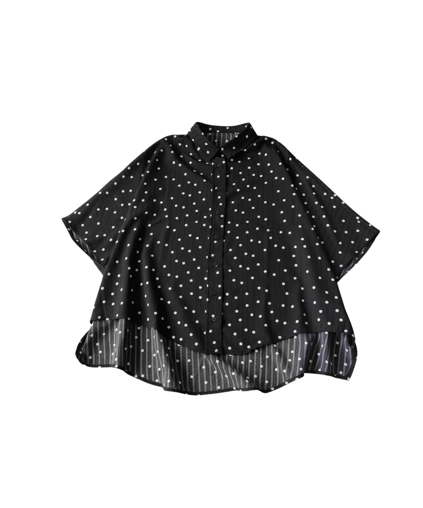 Polka Dot Dolman Shirt Ladies
