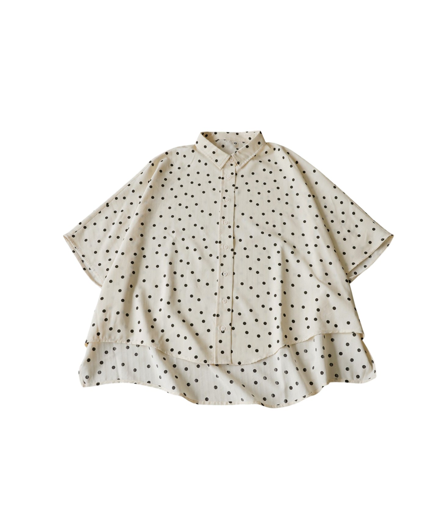 Polka Dot Dolman Shirt Ladies