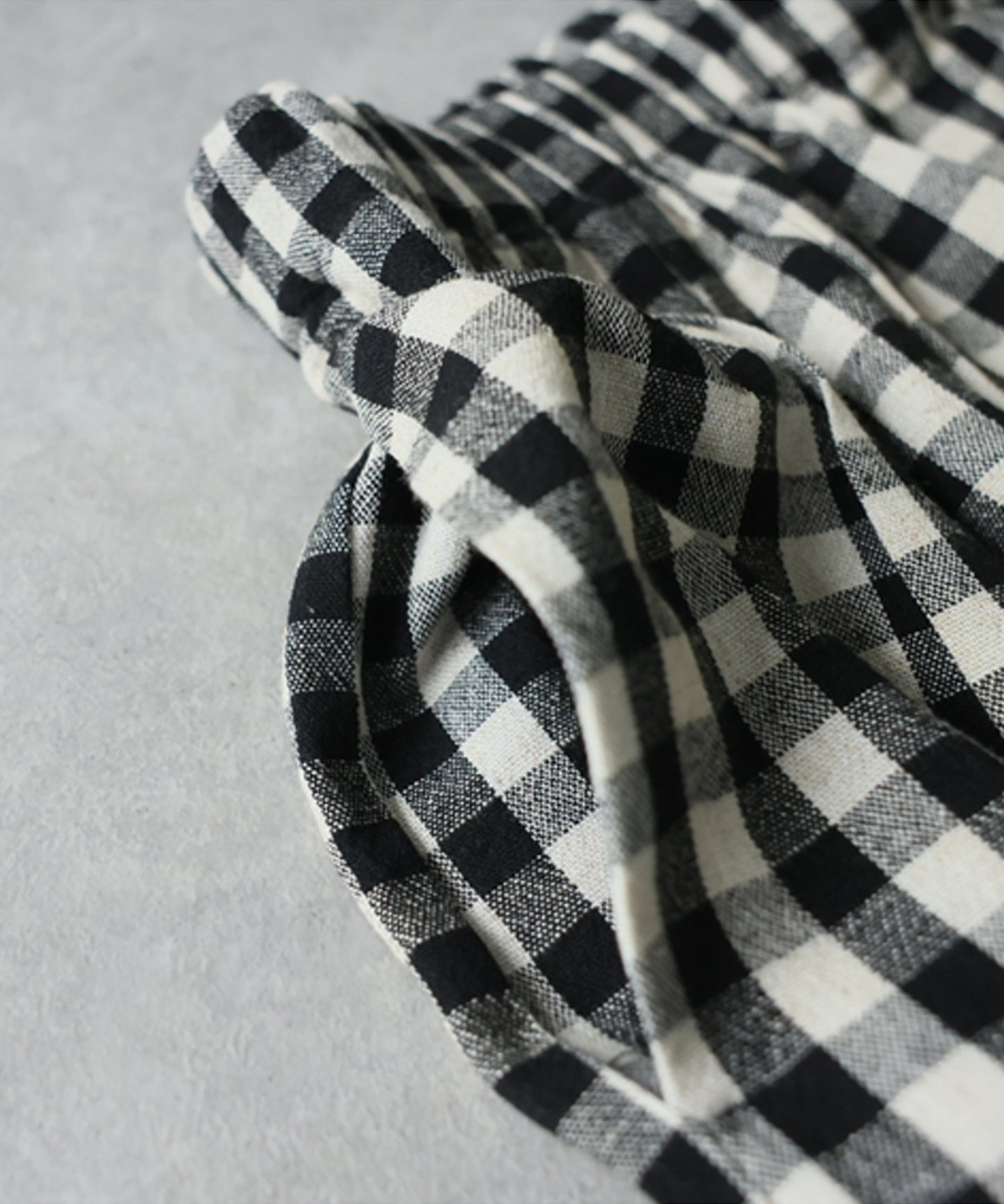 Gingham Check Wide Balloon Pants Ladies