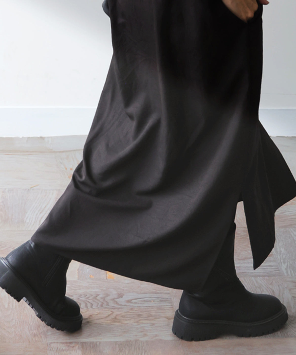 Side-Slit Shirt Dress Ladies