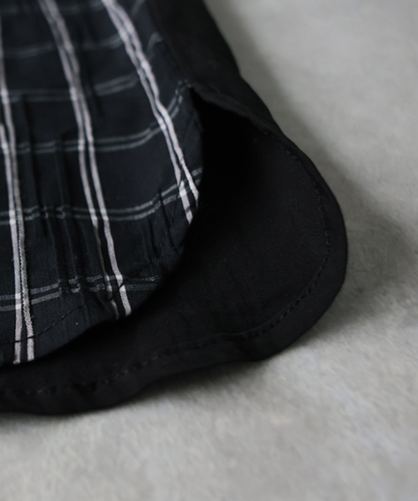Mixed-Material Checkered Dress Ladies