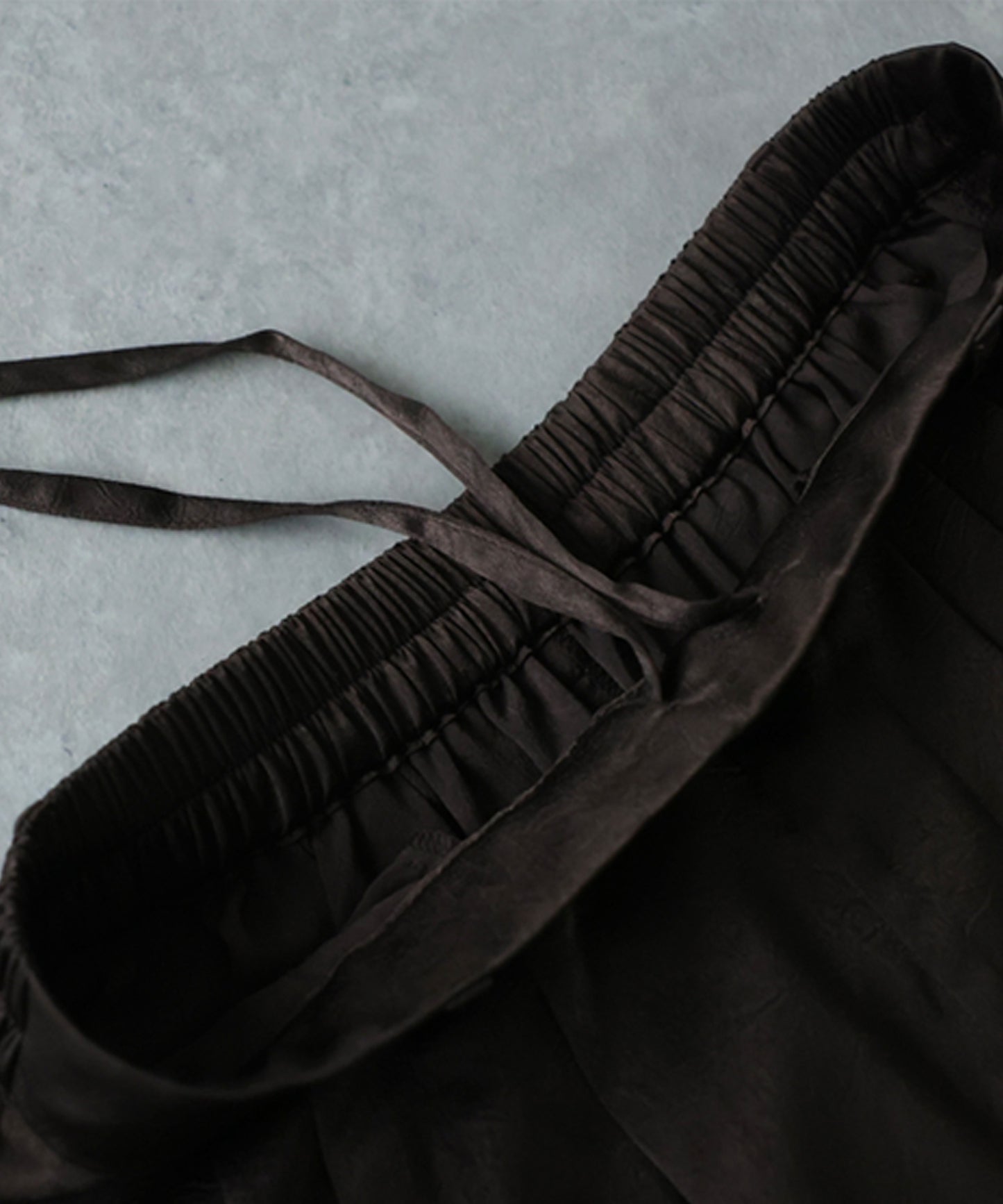 Satin-Like Draped Wide-Leg Pants Ladies