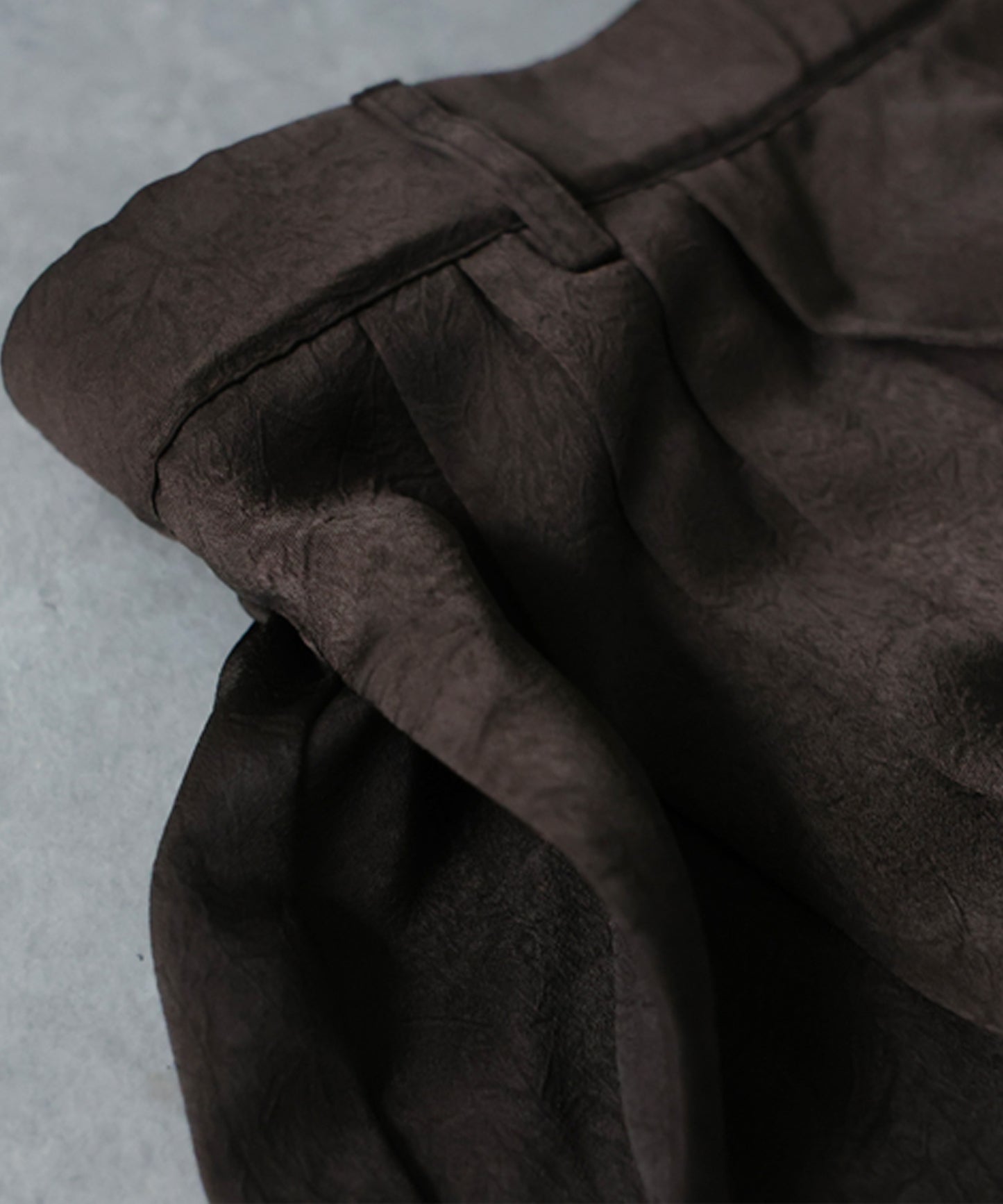 Satin-Like Draped Wide-Leg Pants Ladies