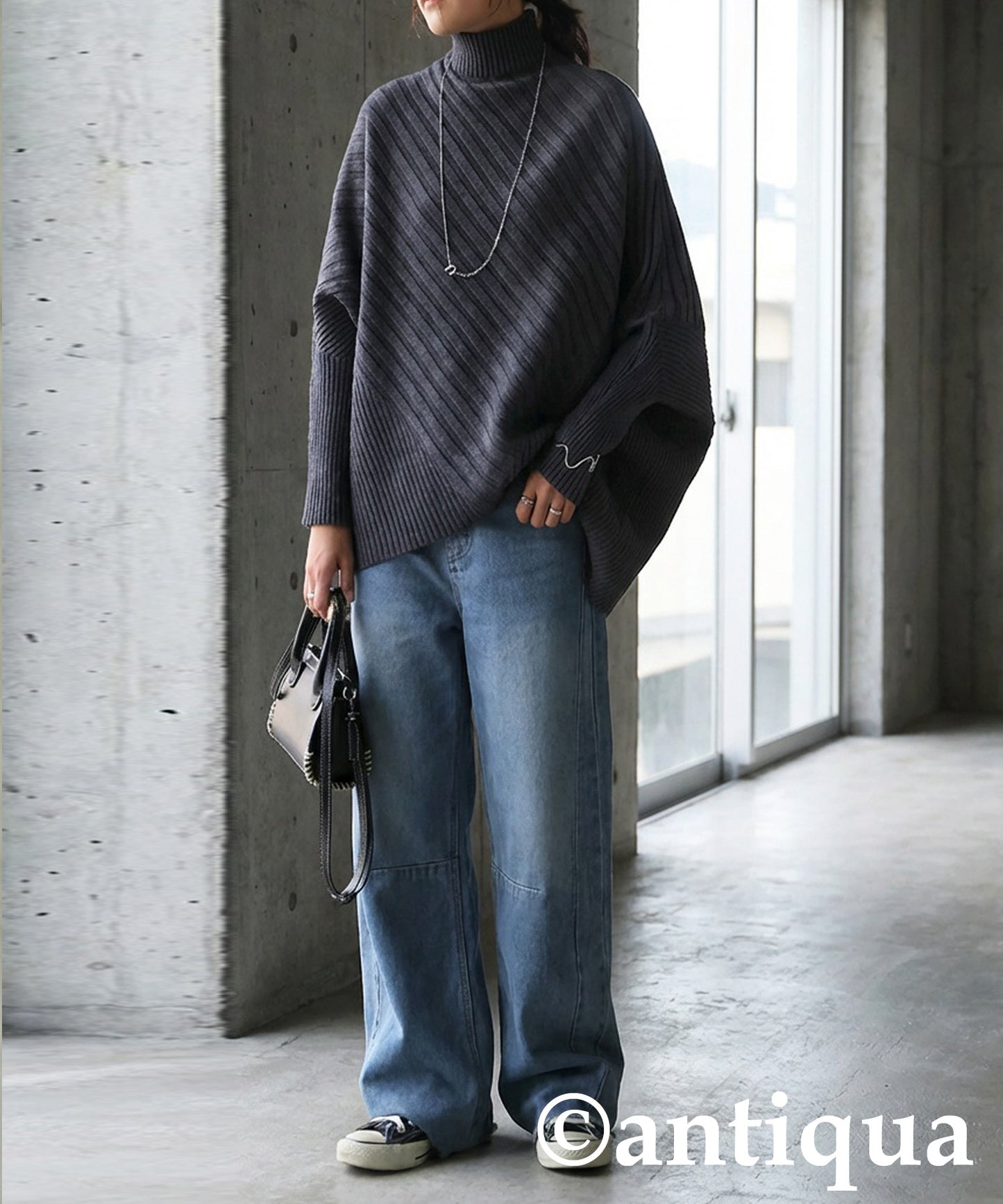 Deformed Rib Knit Ladies