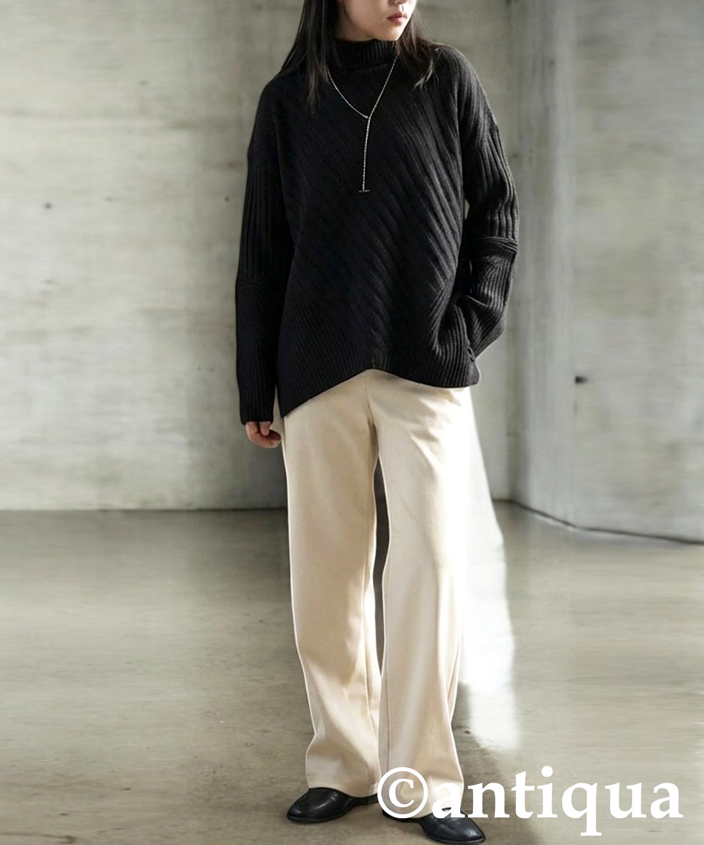 Deformed Rib Knit Ladies