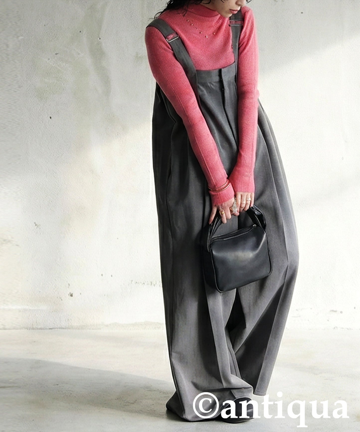 Wool Blend High Neck Knit Ladies