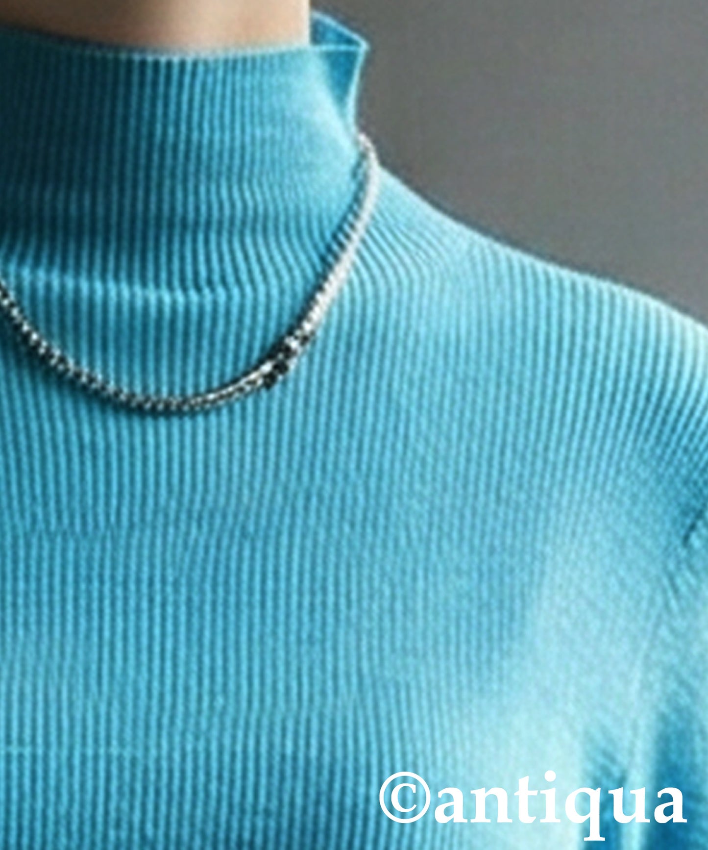 Wool Blend High Neck Knit Ladies