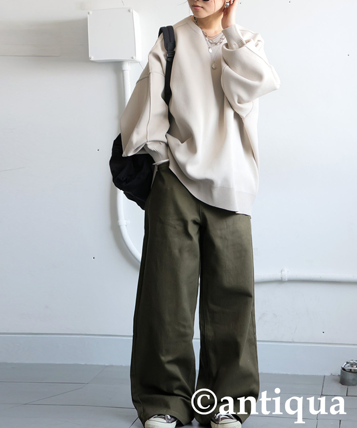 Wide Denim Pants Ladies