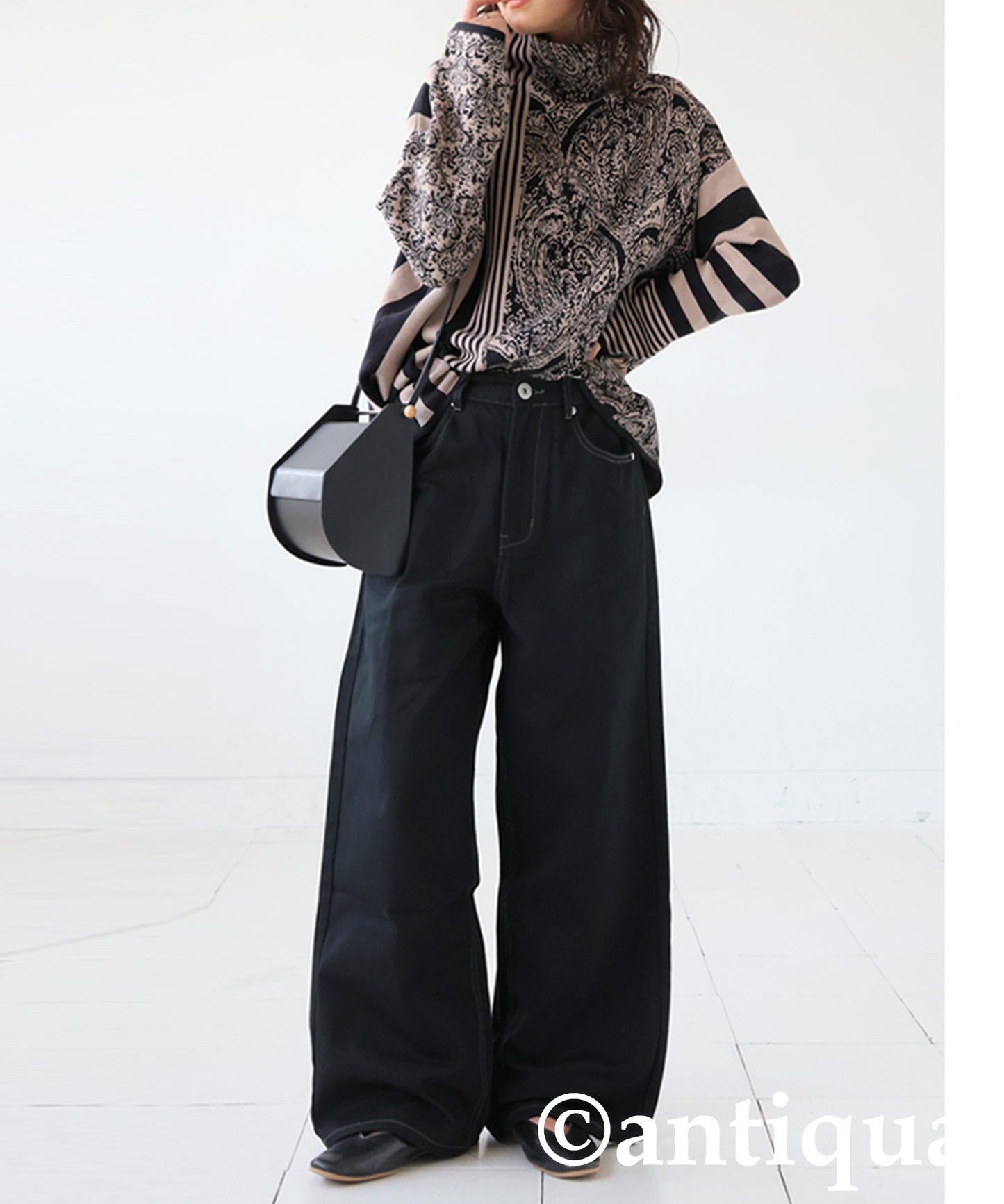 Wide Denim Pants Ladies
