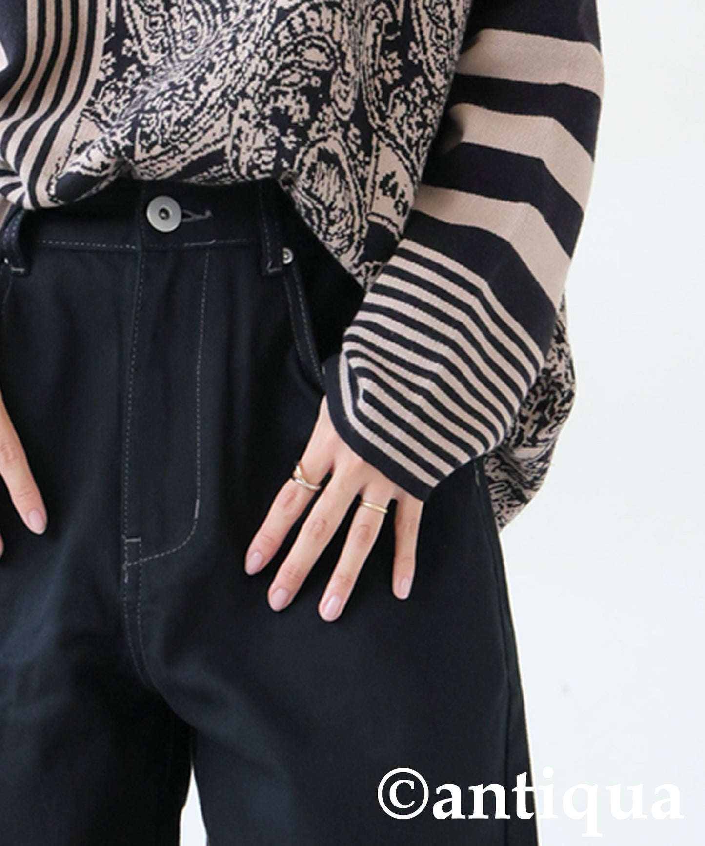 Wide Denim Pants Ladies