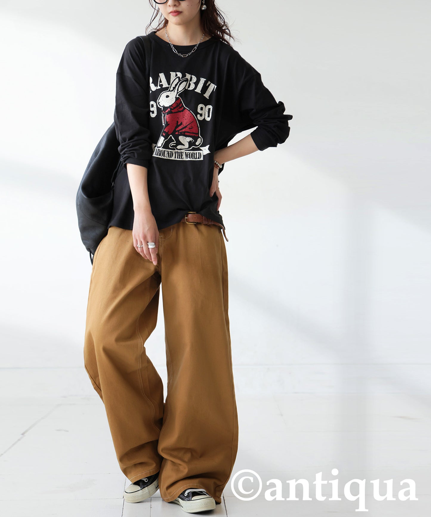 Wide Denim Pants Ladies