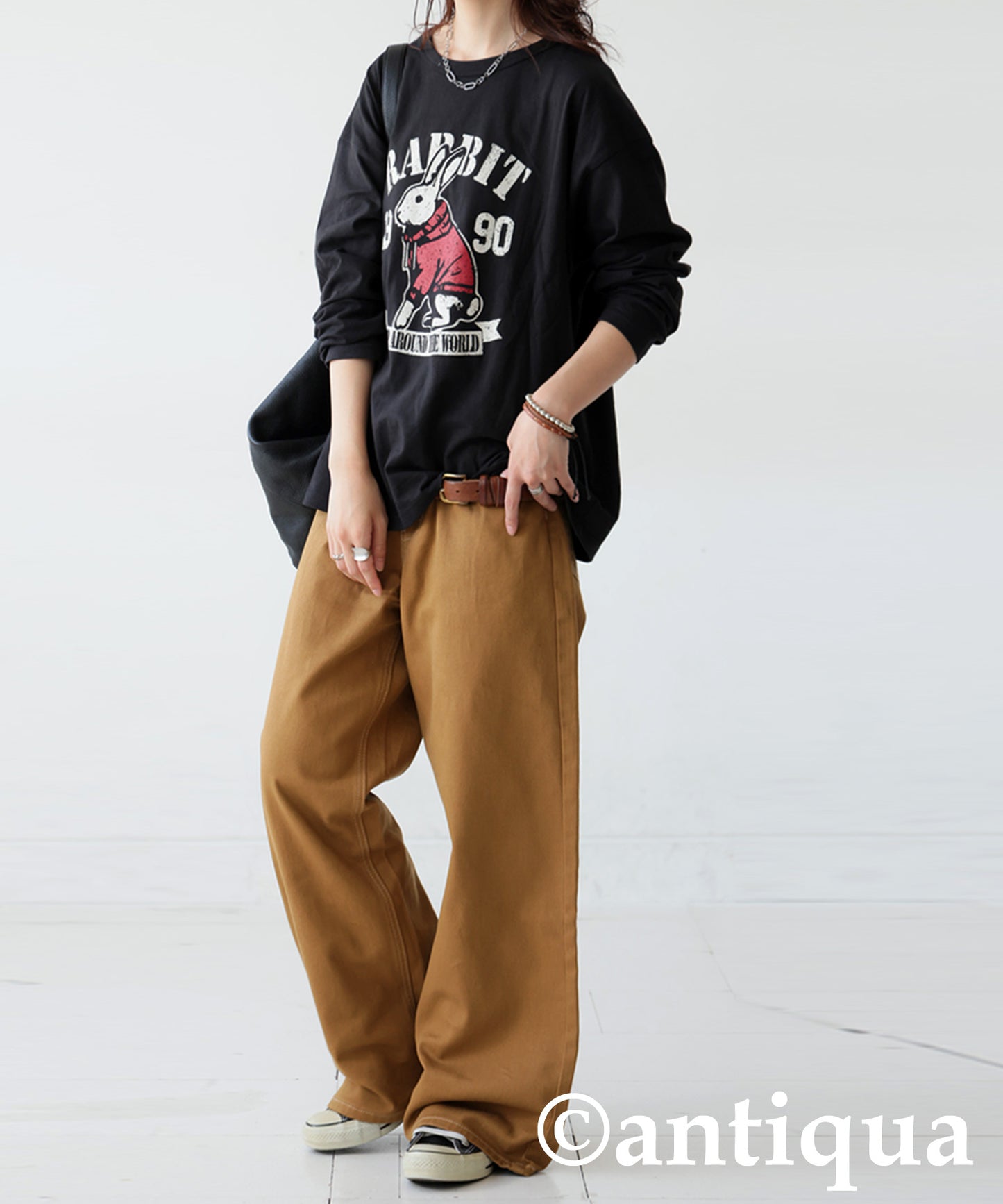 Wide Denim Pants Ladies