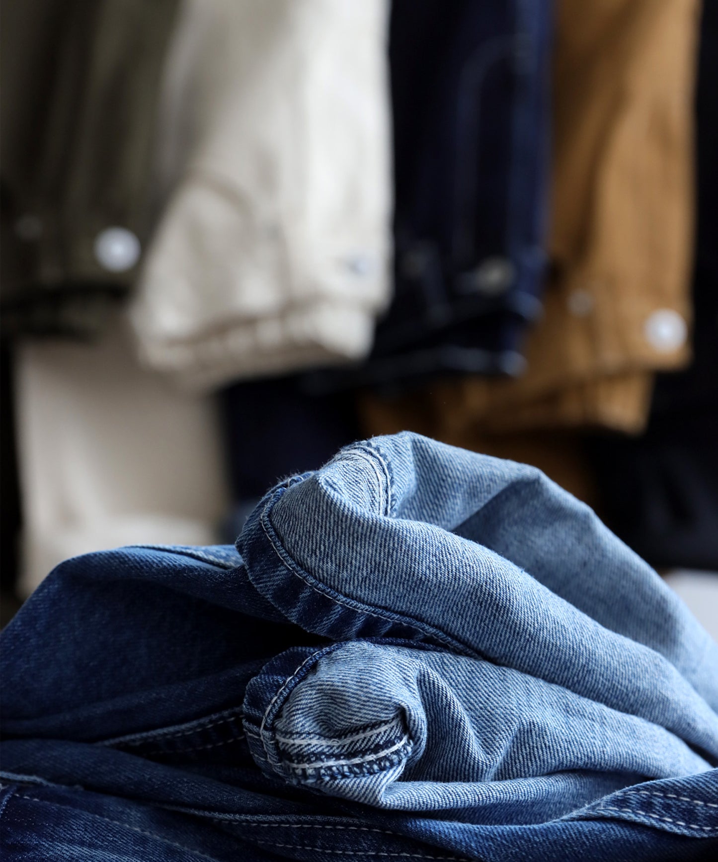 Wide Denim Pants Ladies