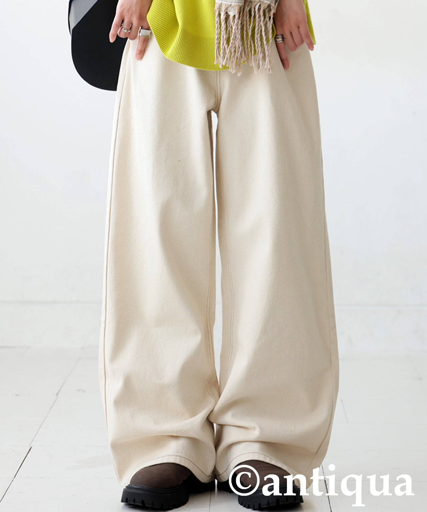 Wide Denim Pants Ladies