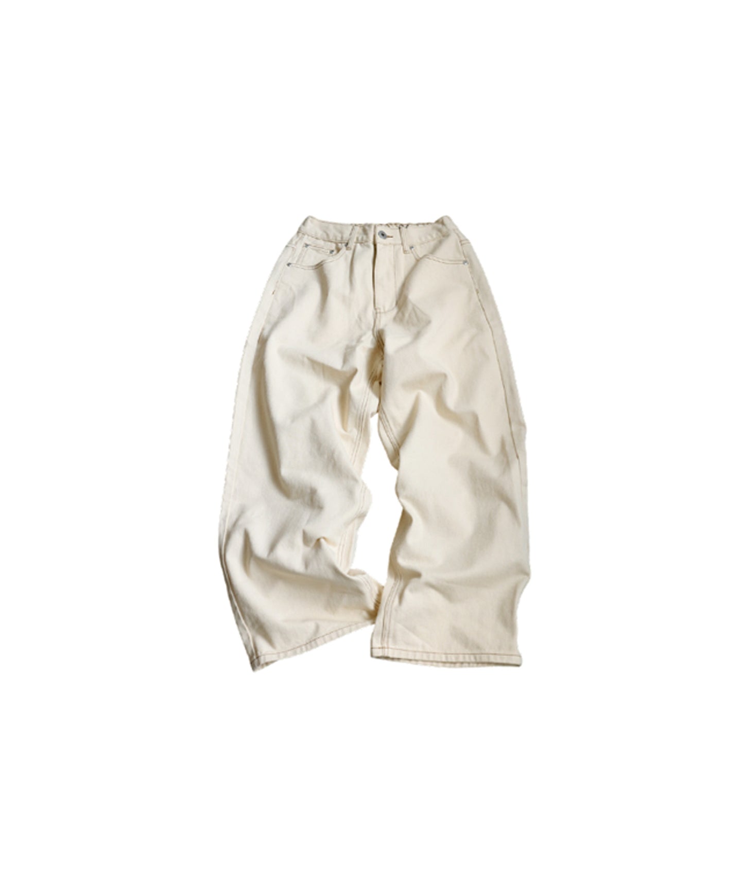 Wide Denim Pants Ladies