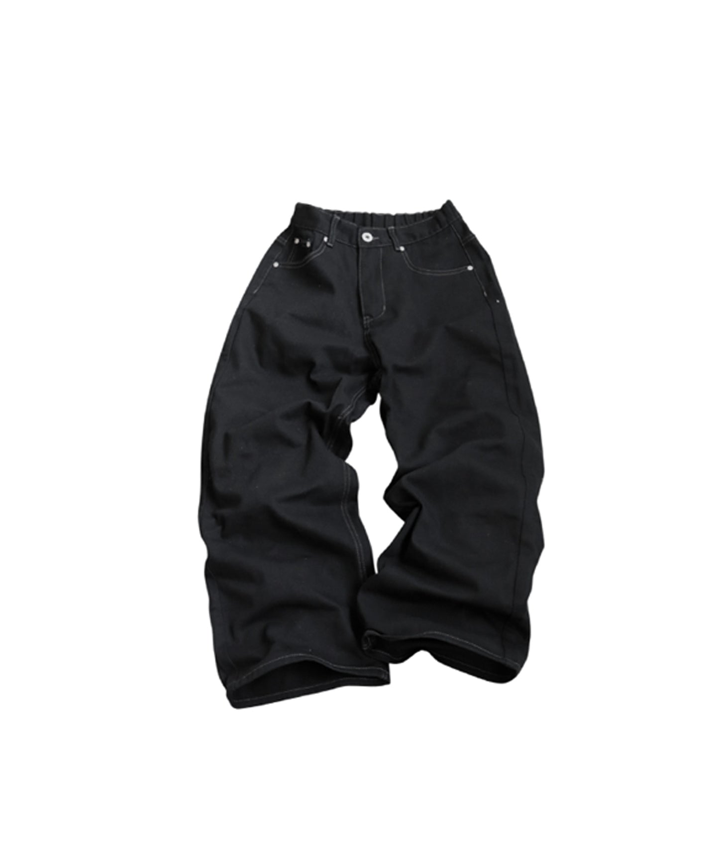 Wide Denim Pants Ladies