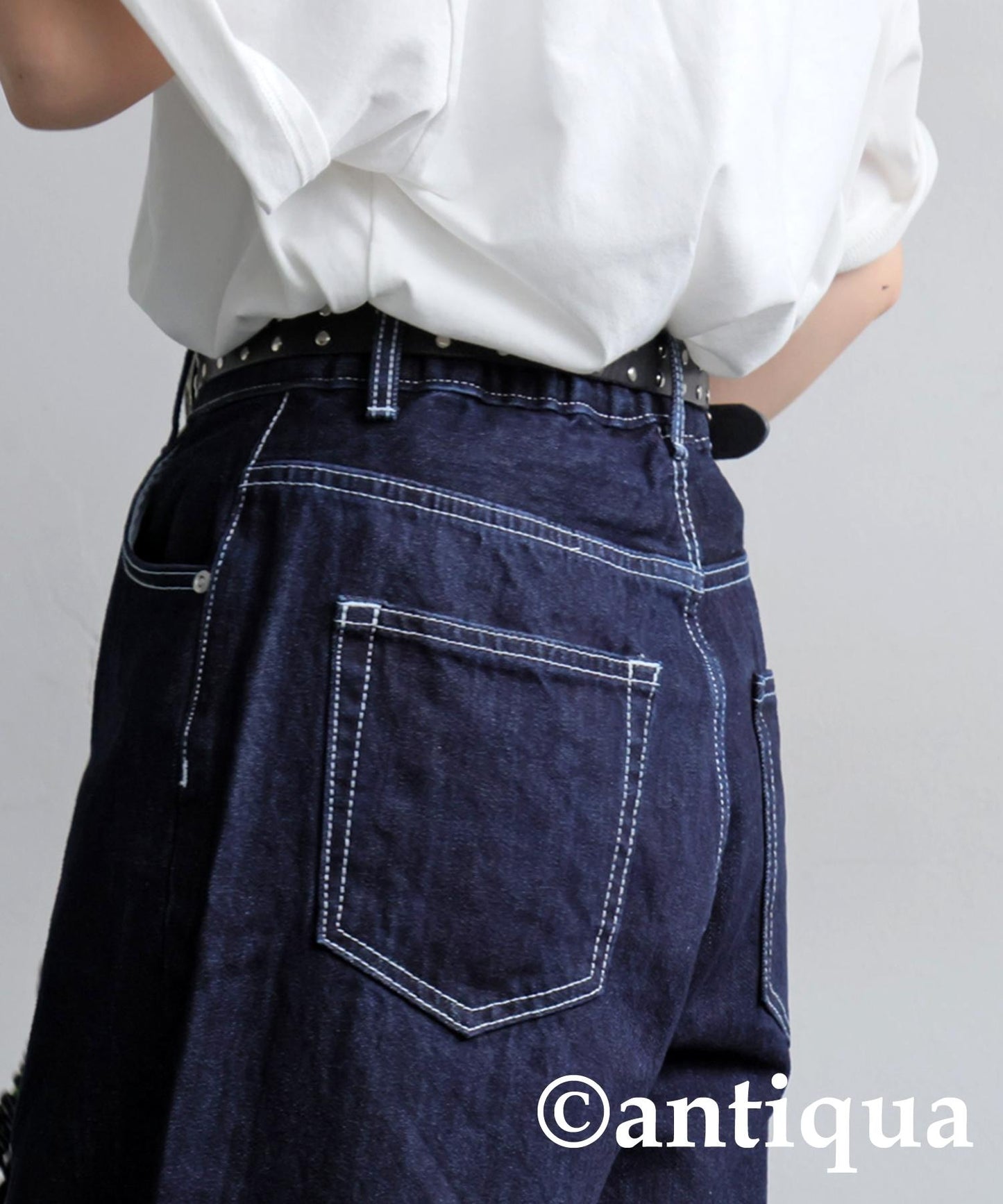 Wide Denim Pants Ladies