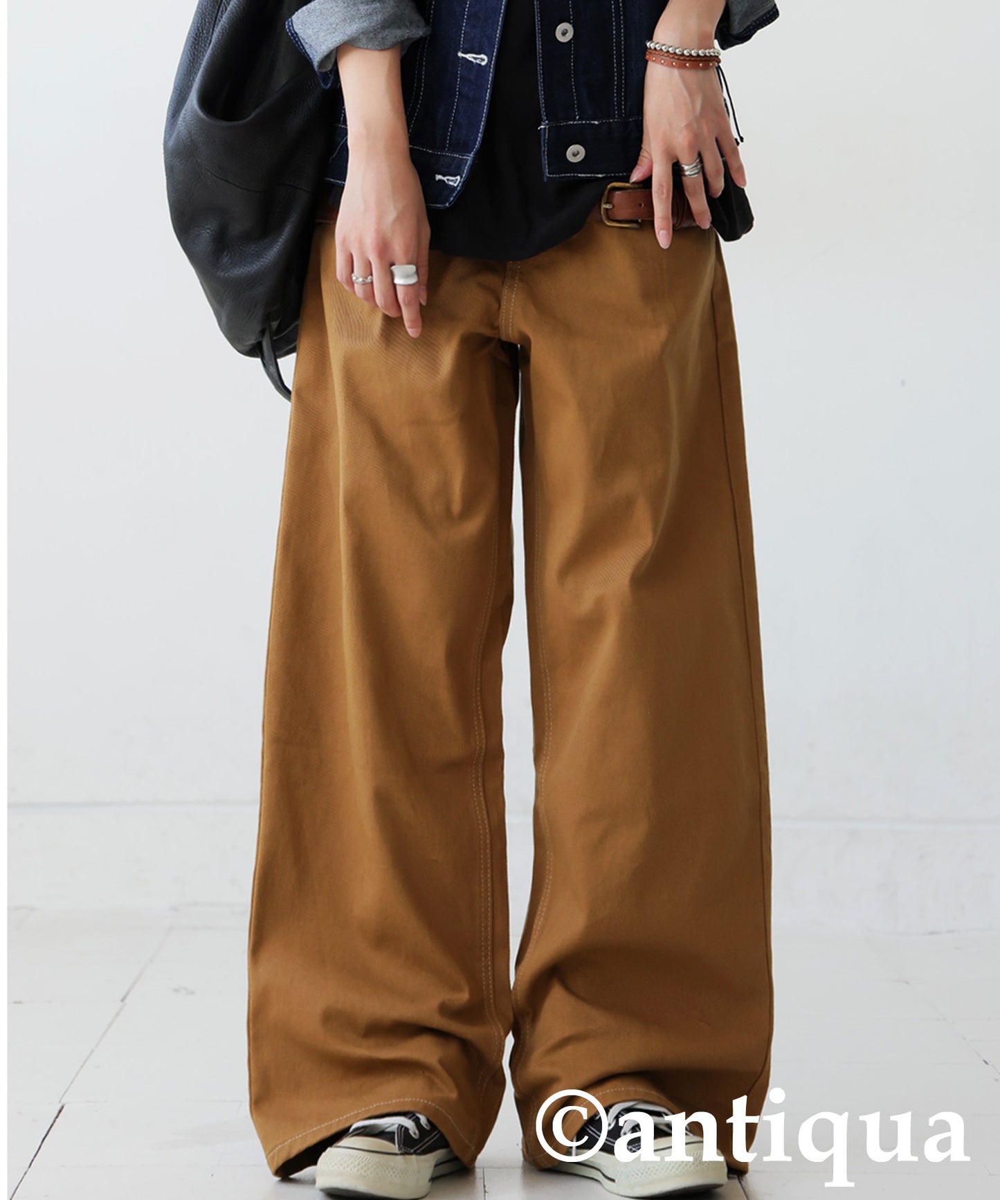 Wide Denim Pants Ladies