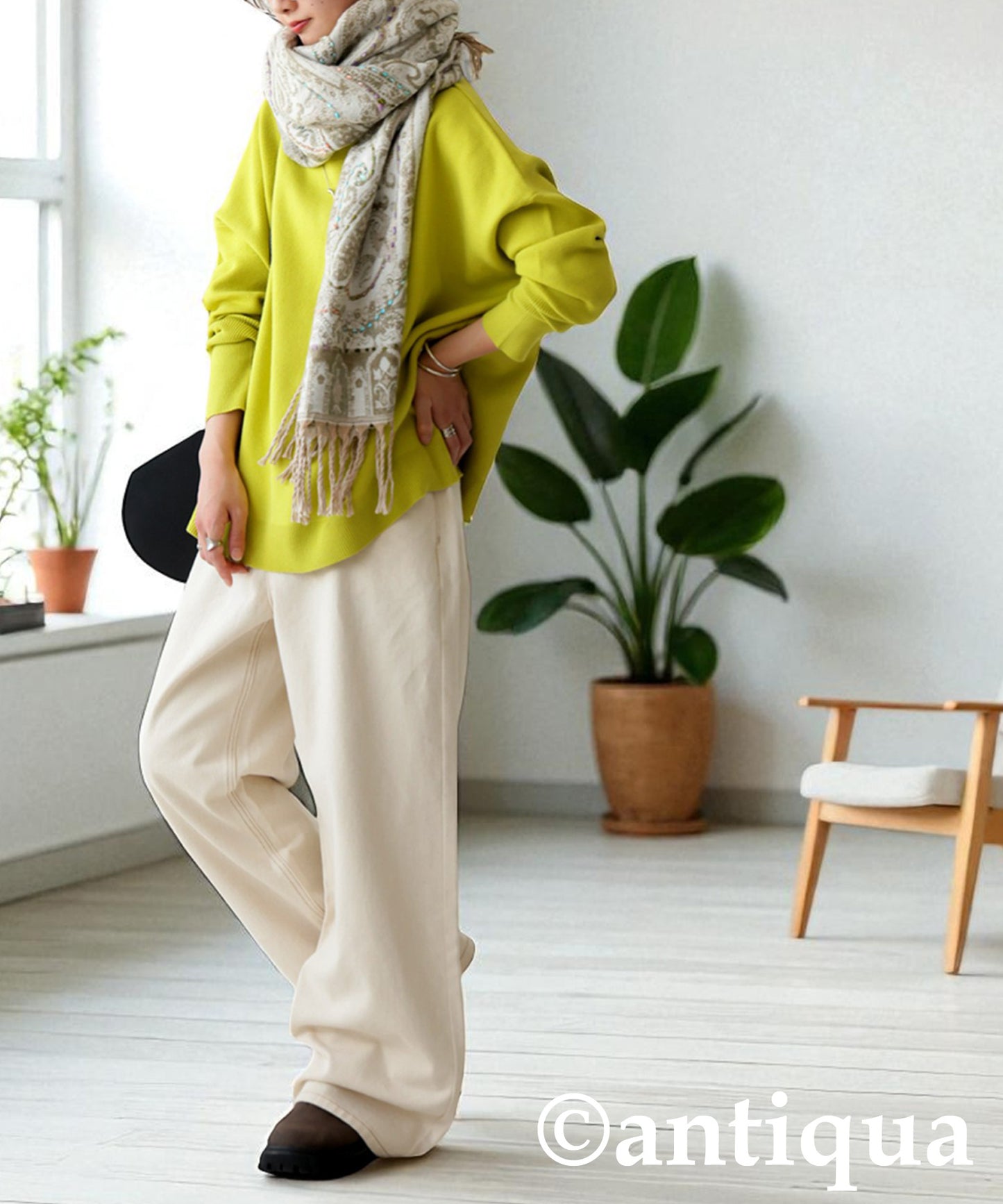 Wide Denim Pants Ladies