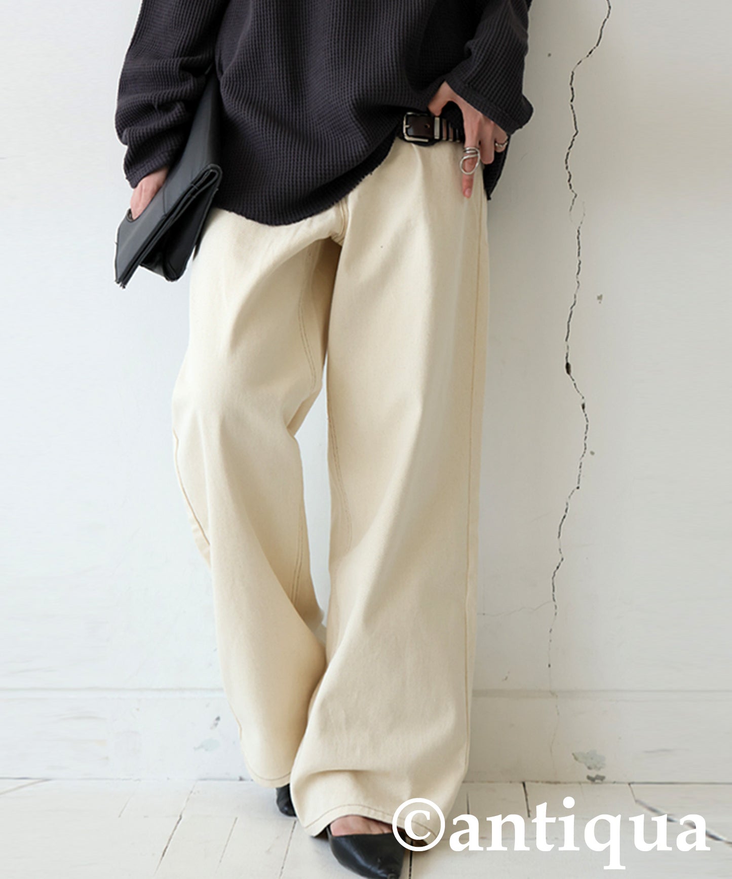 Wide Denim Pants Ladies