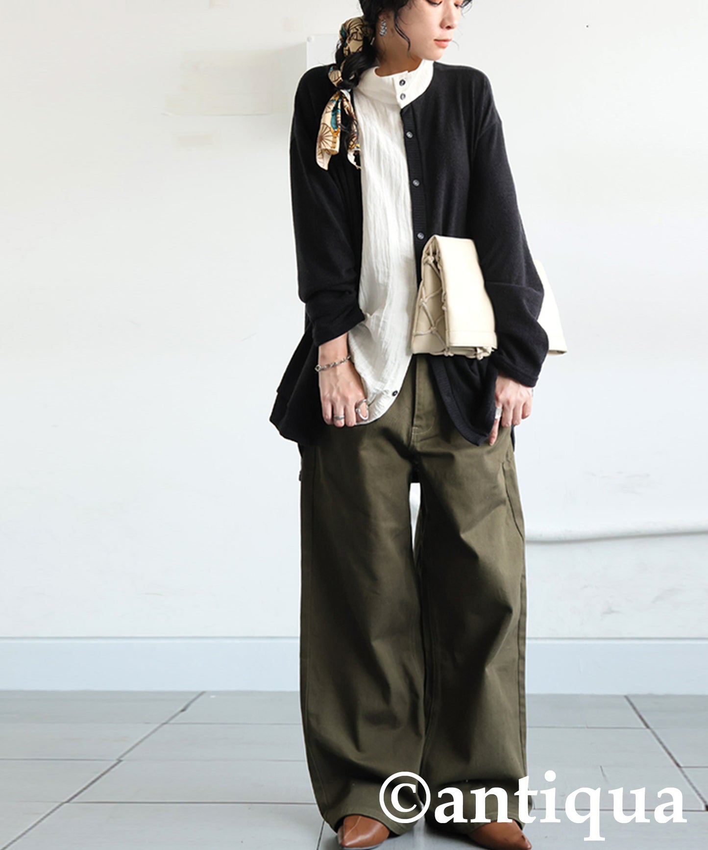 Wide Denim Pants Ladies
