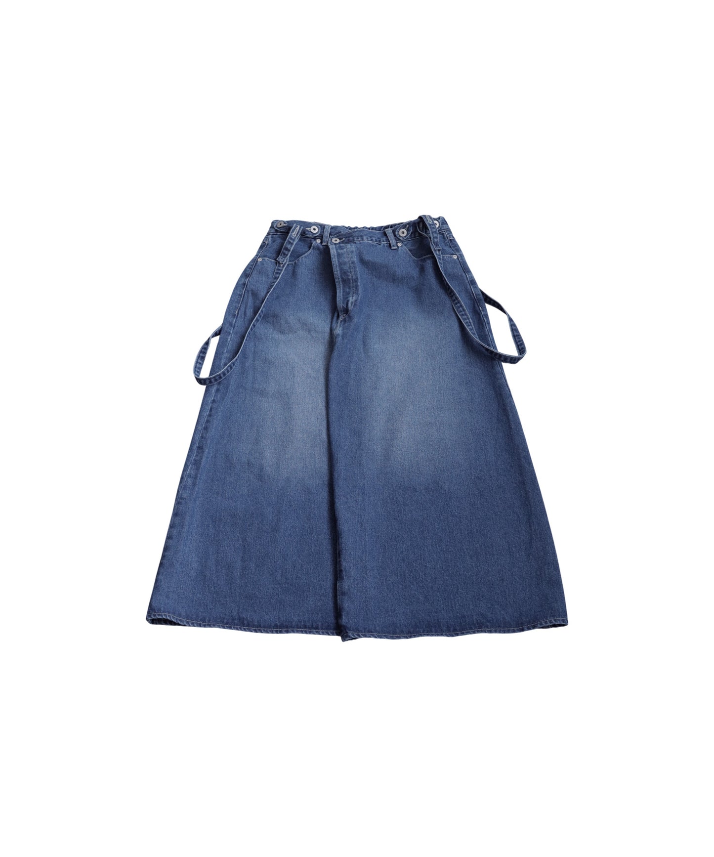 Denim Overalls Skirt Ladies