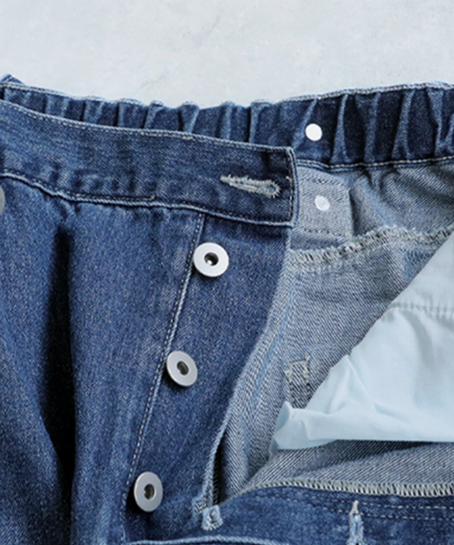 Denim Overalls Skirt Ladies