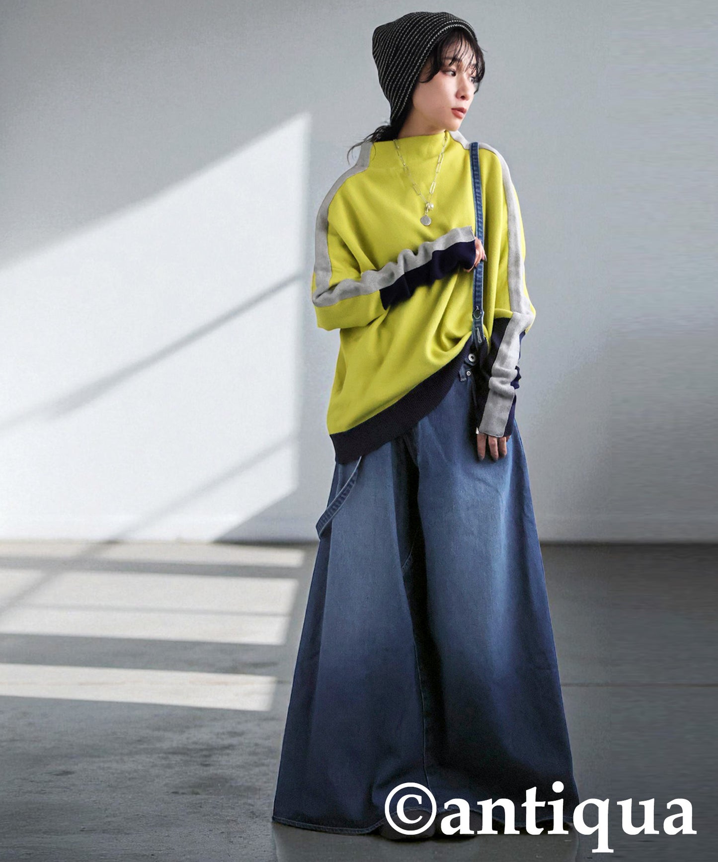 Denim Overalls Skirt Ladies