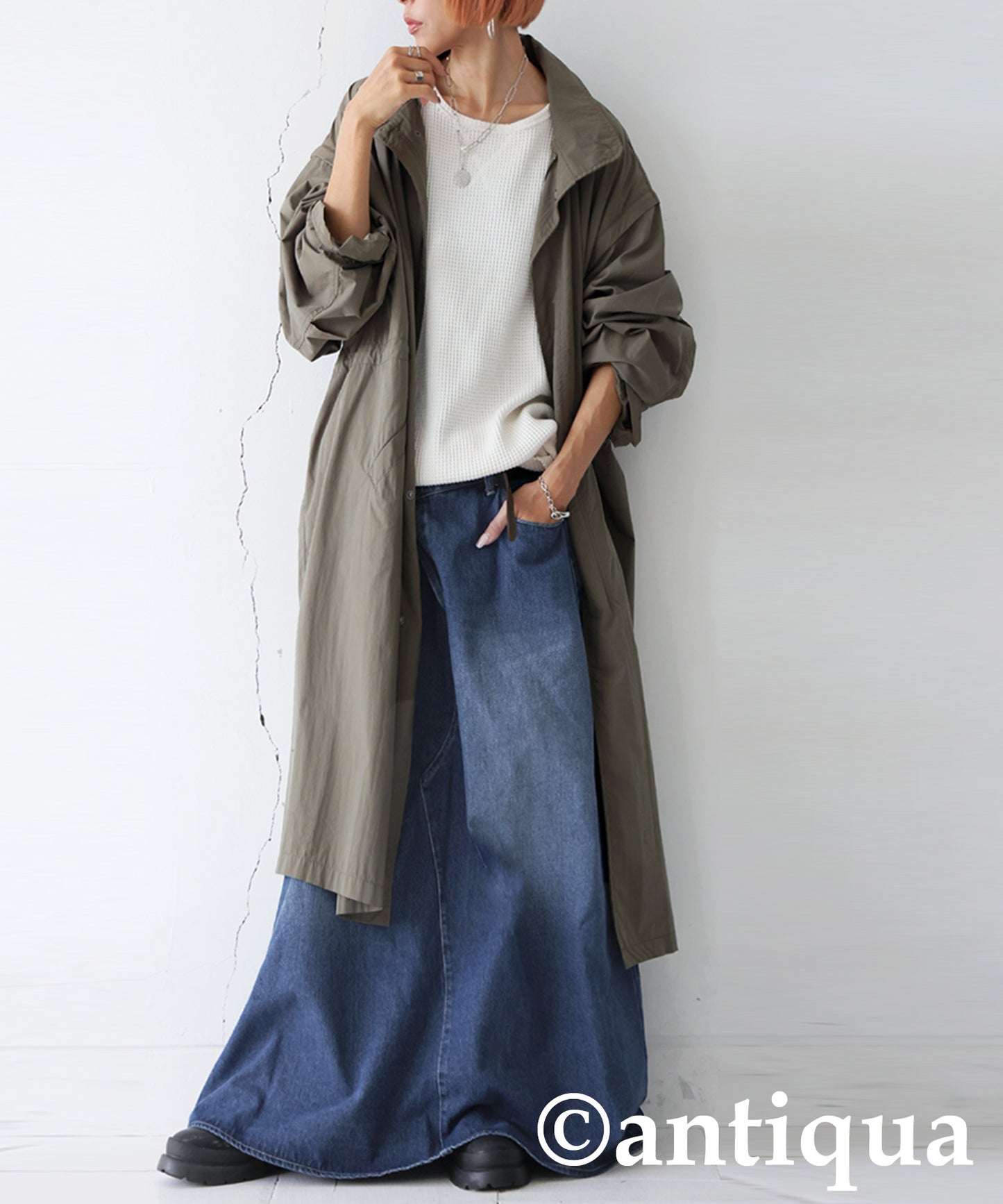 Denim Overalls Skirt Ladies