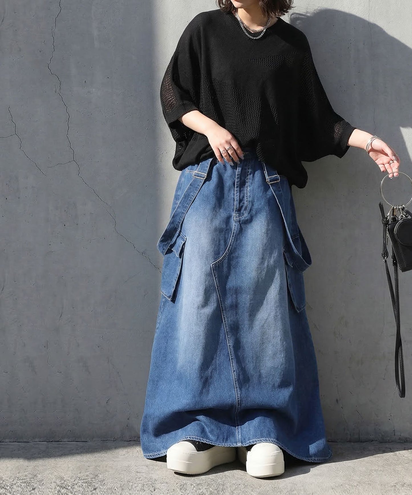 Denim Skirt Overalls Ladies