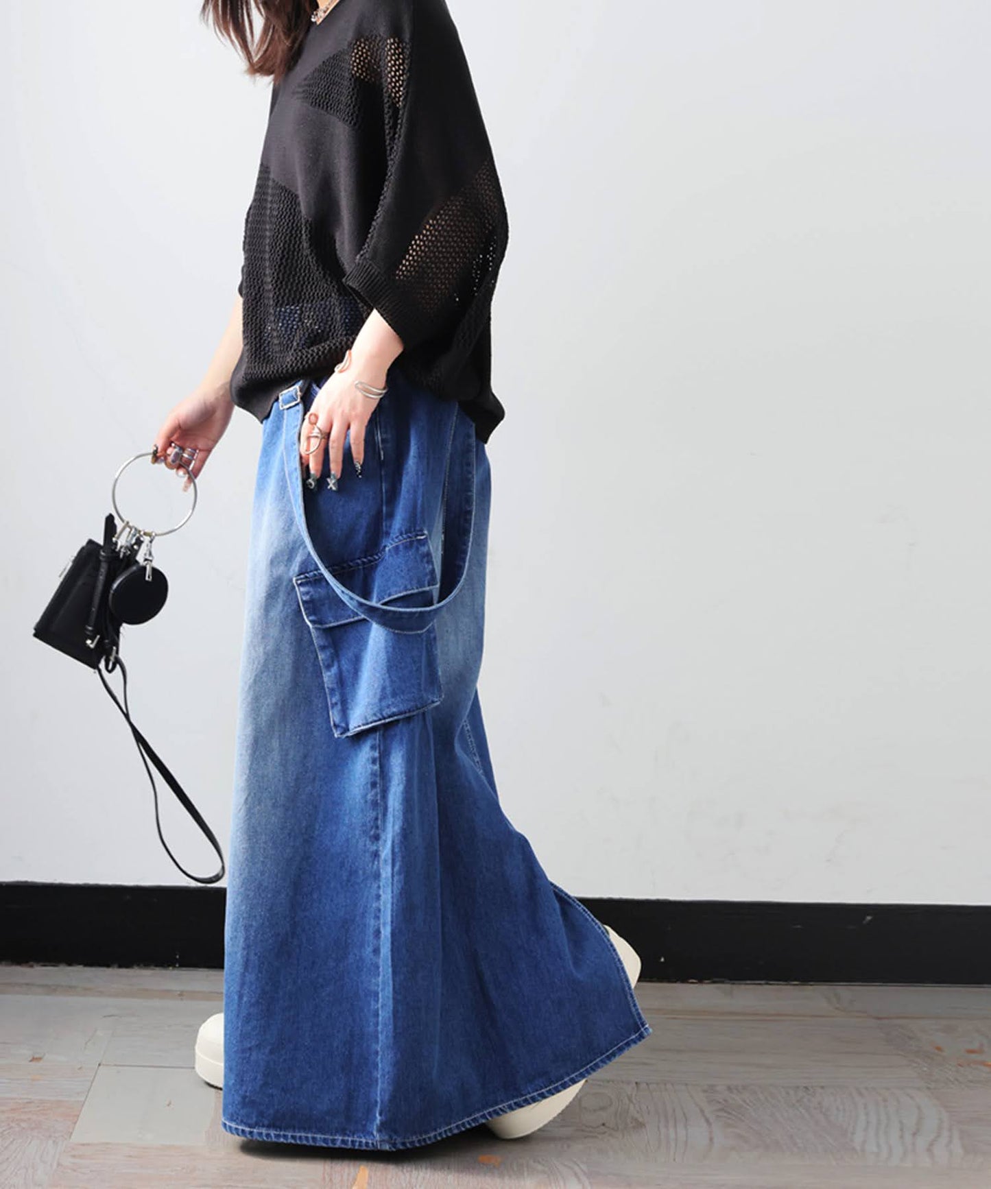 Denim Skirt Overalls Ladies