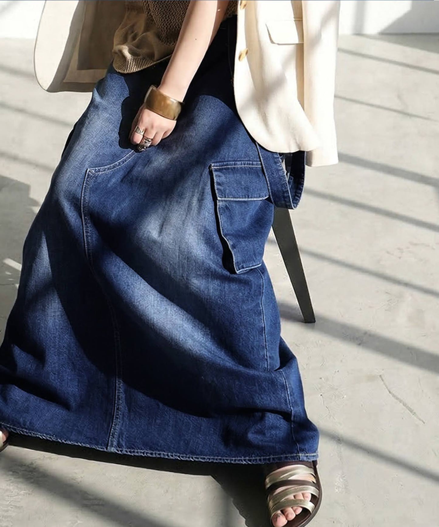 Denim Skirt Overalls Ladies