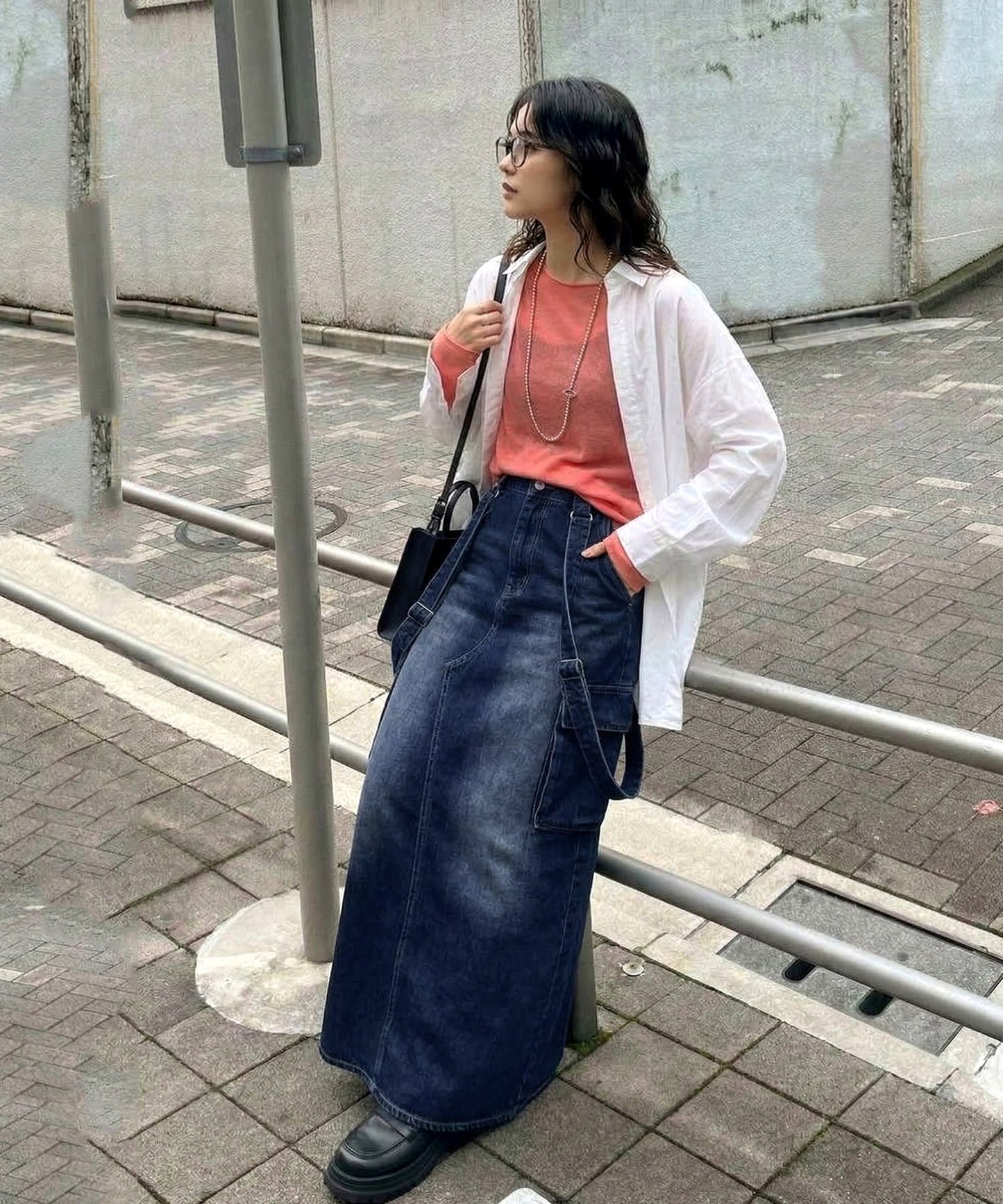Denim Skirt Overalls Ladies