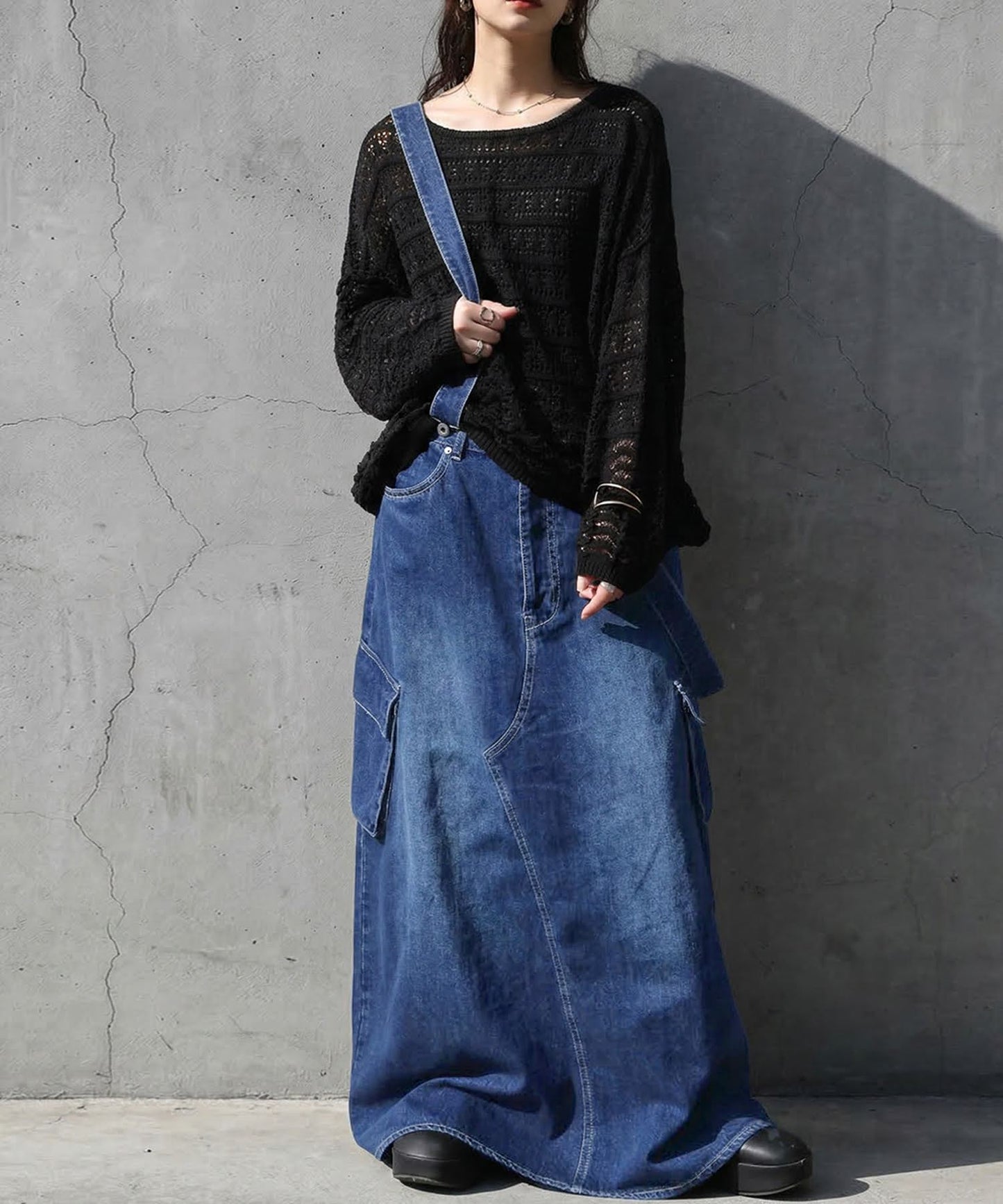 Denim Skirt Overalls Ladies