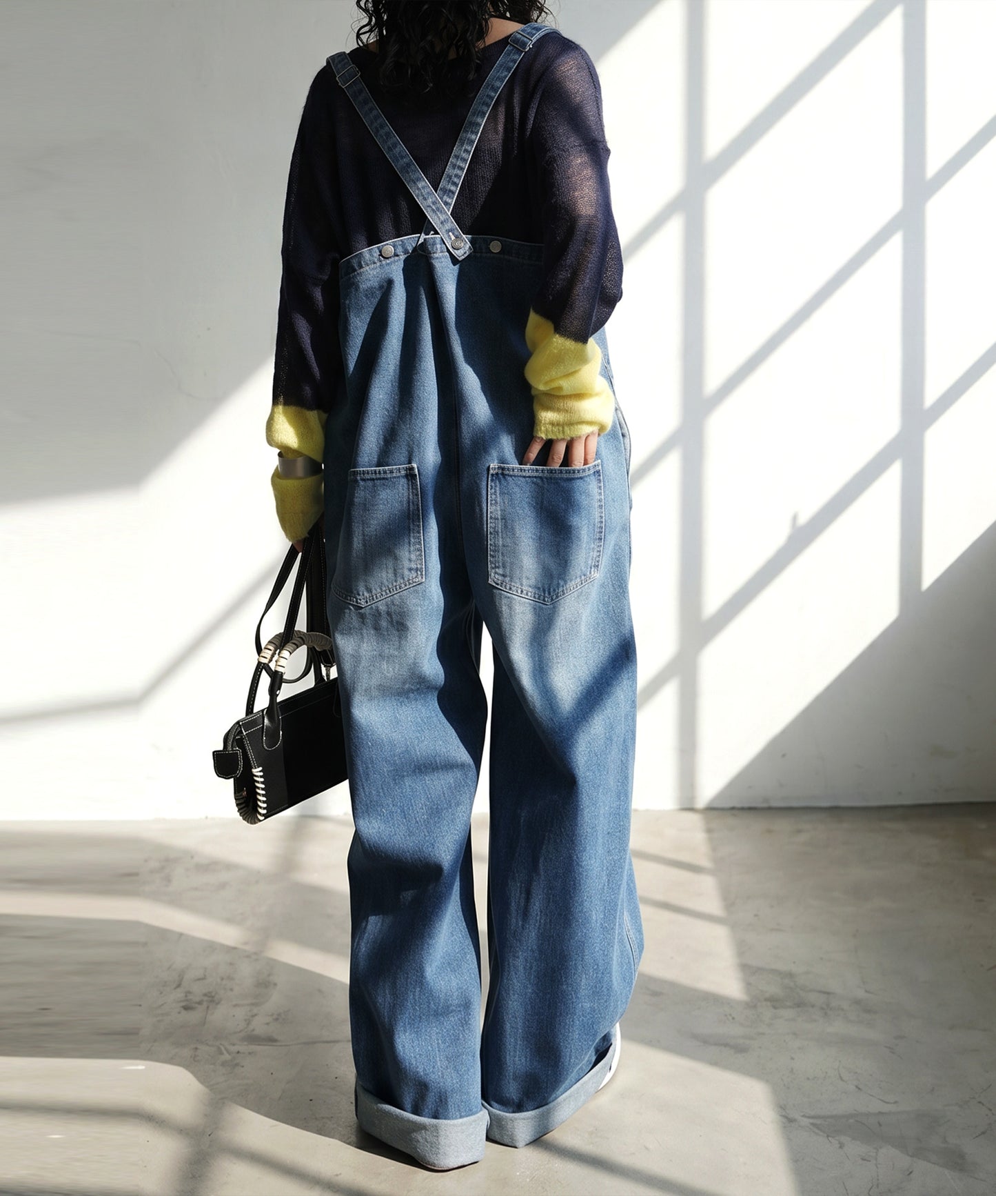100% Cotton, Adjustable Shoulder Straps, 2-Way Denim Overalls Ladies