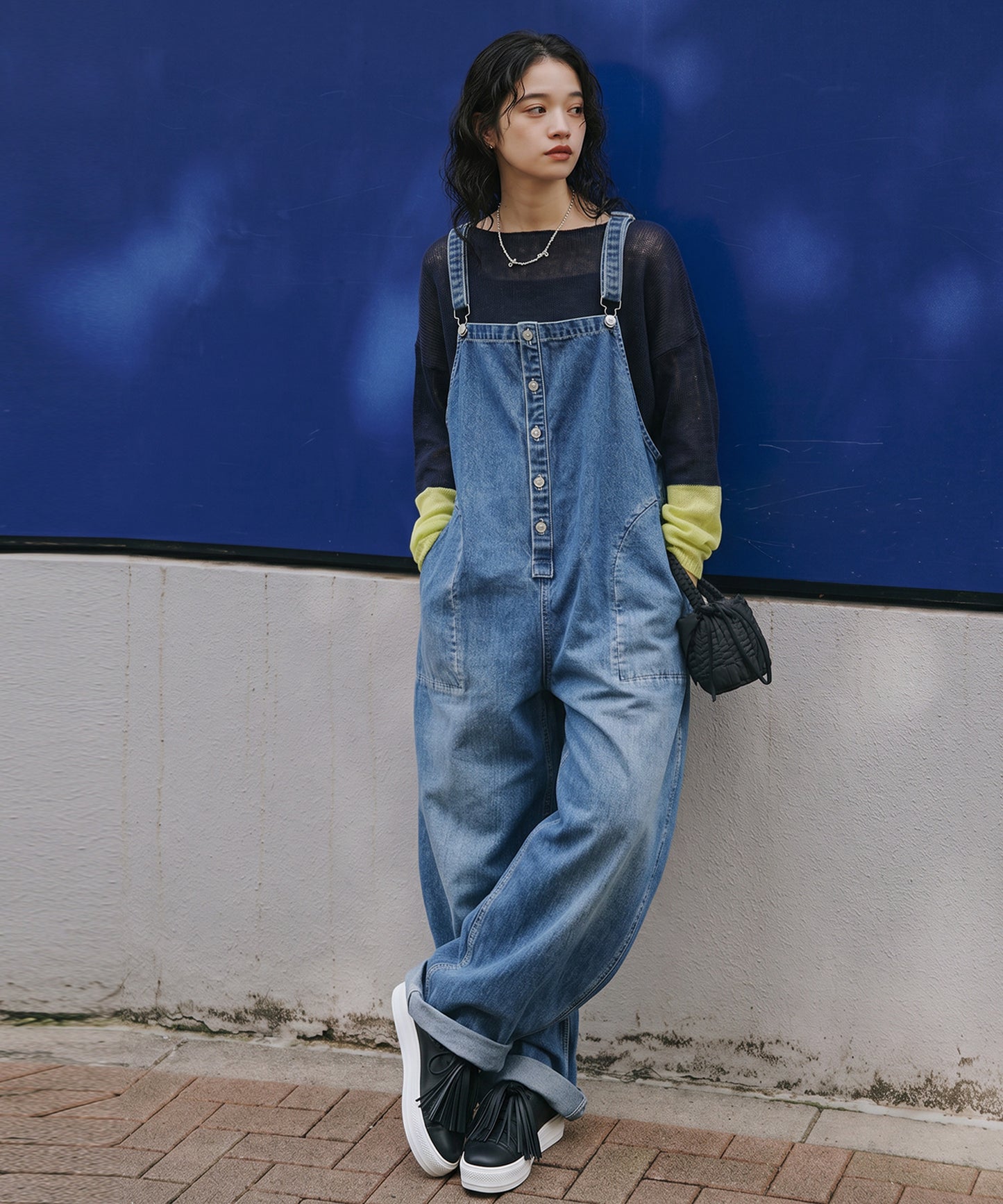100% Cotton, Adjustable Shoulder Straps, 2-Way Denim Overalls Ladies