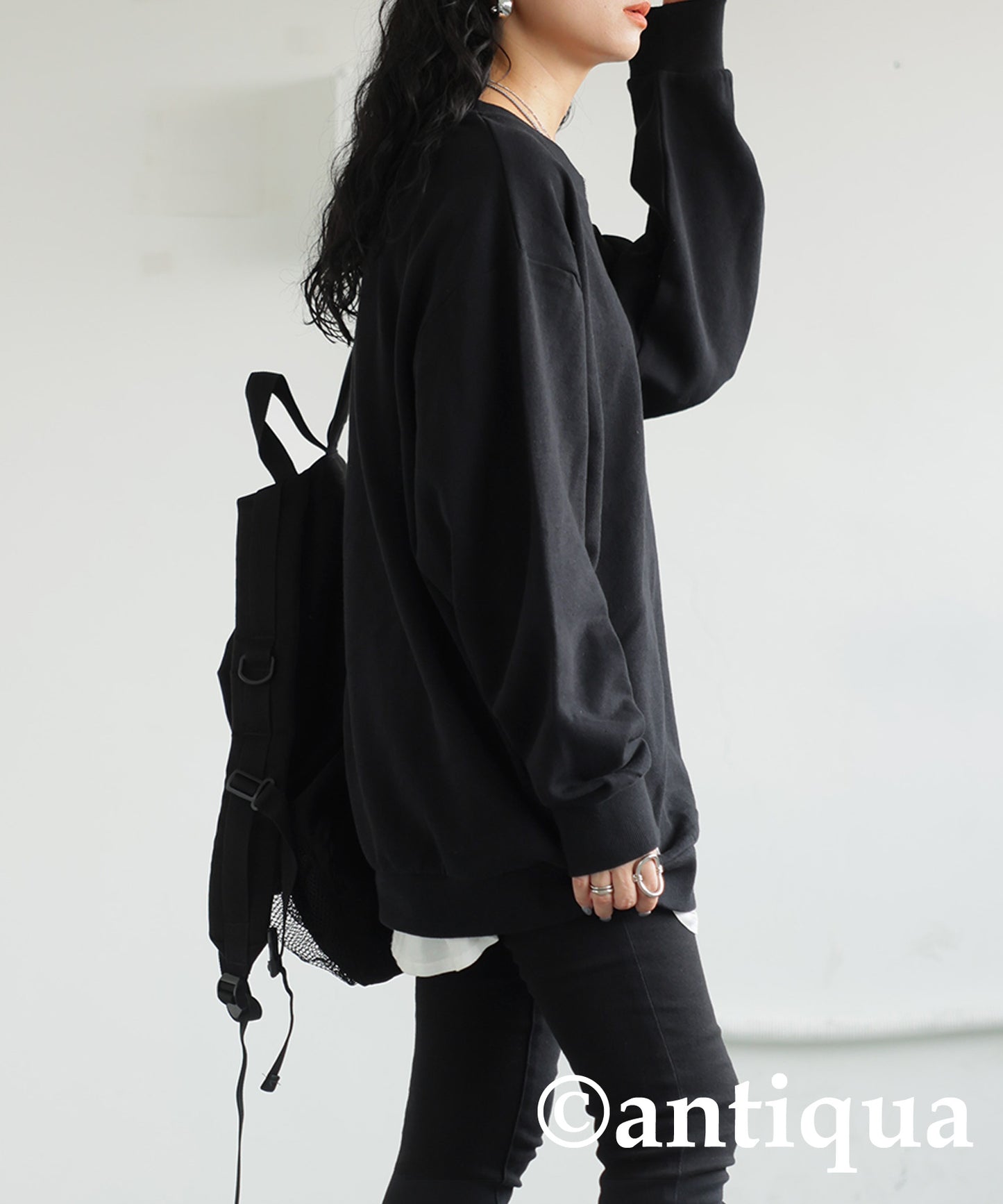 Embroidered Fleece Long Sleeve Pullover Ladies