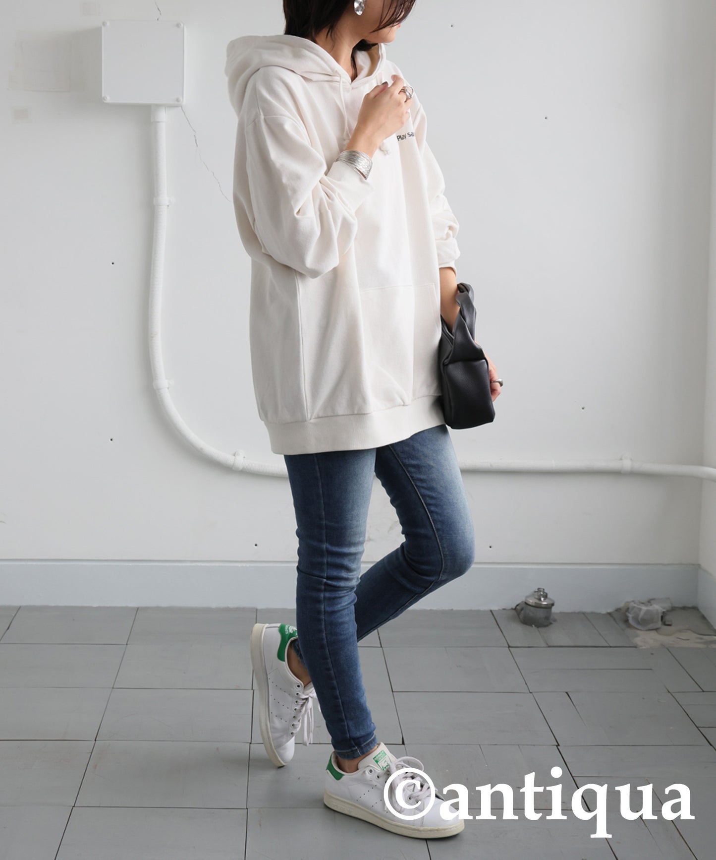 Embroidered Fleece Long Sleeve Hoodie Ladies