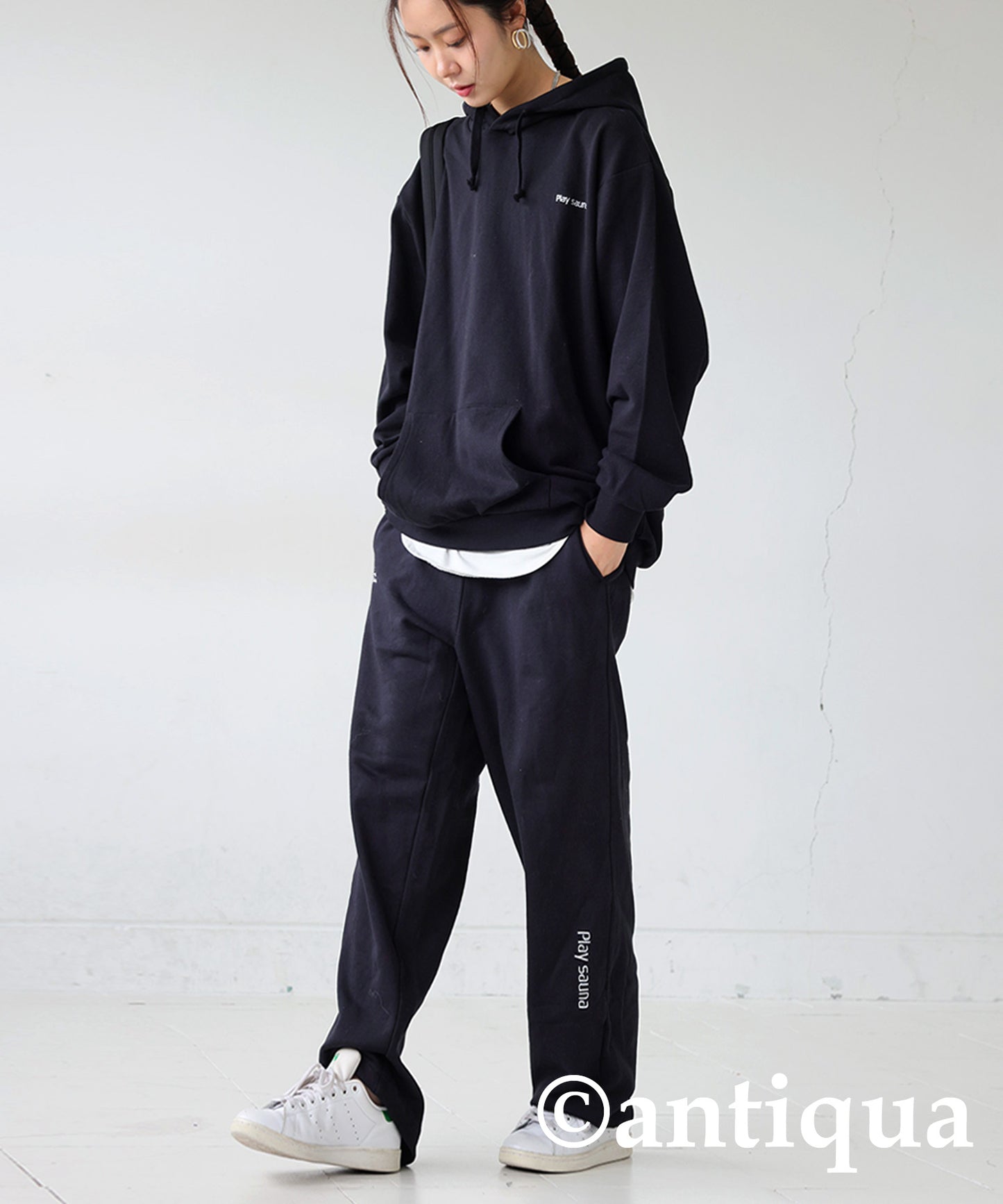 Embroidered Fleece Long Sleeve Hoodie Ladies