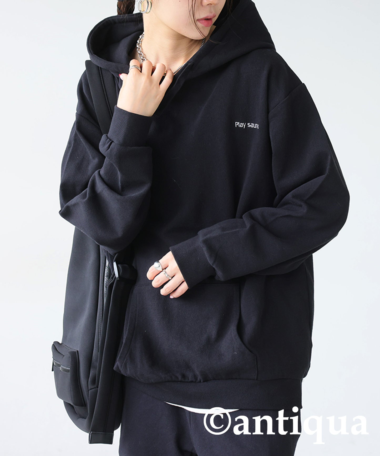 Embroidered Fleece Long Sleeve Hoodie Ladies