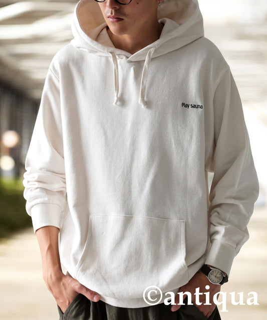 Embroidered Fleece Long Sleeve Hoodie Men's