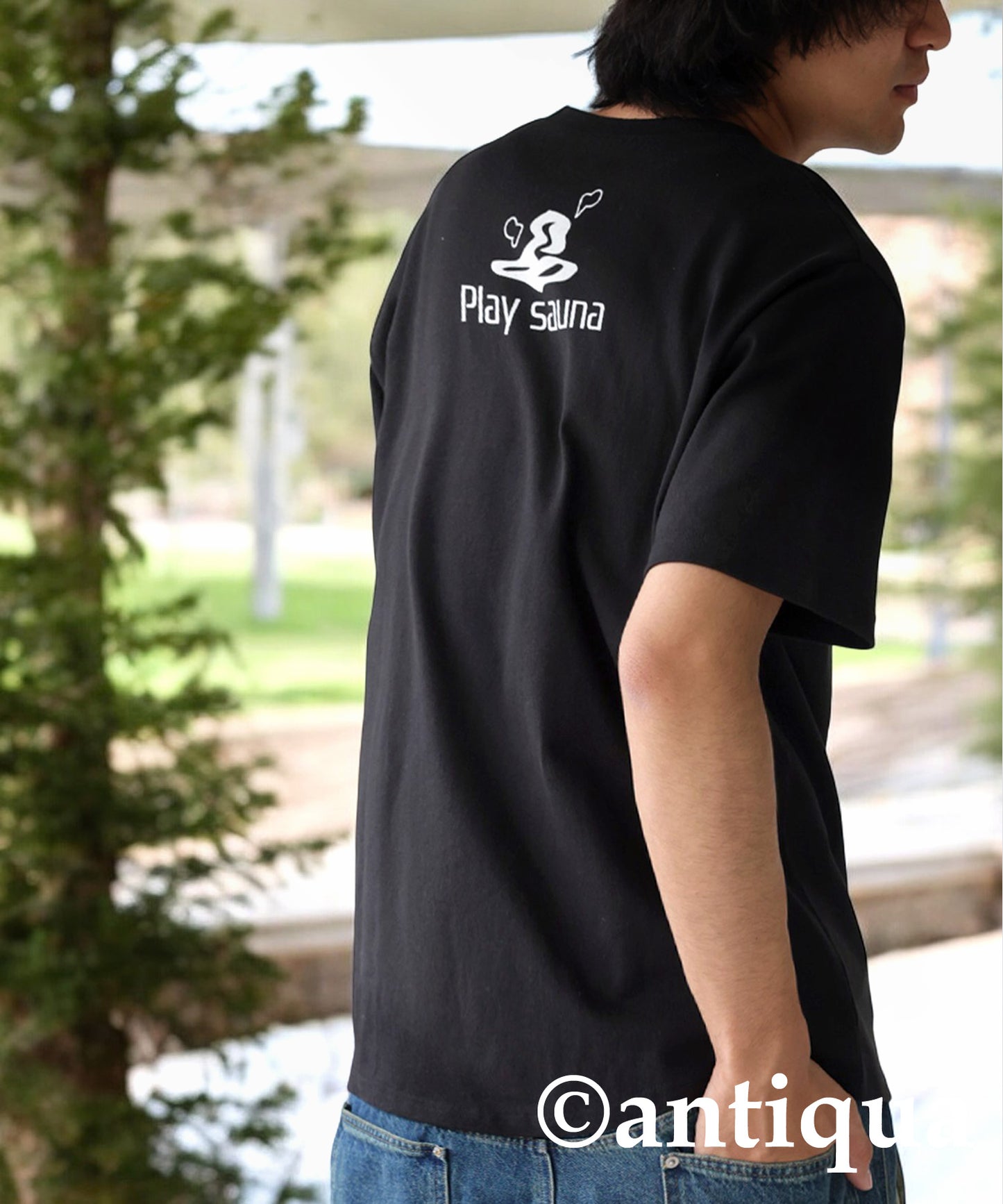 Back Logo Print T-Shirt Men's