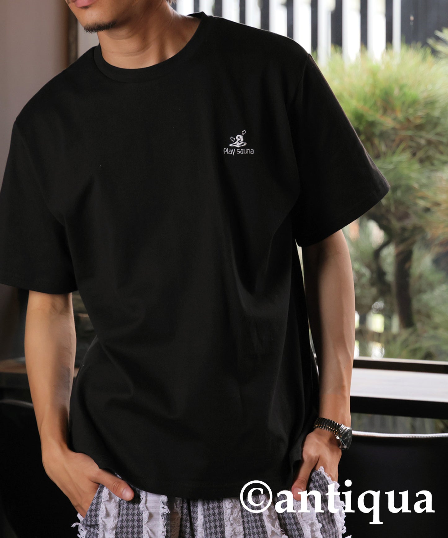 Logo Embroidery T-Shirt Men's