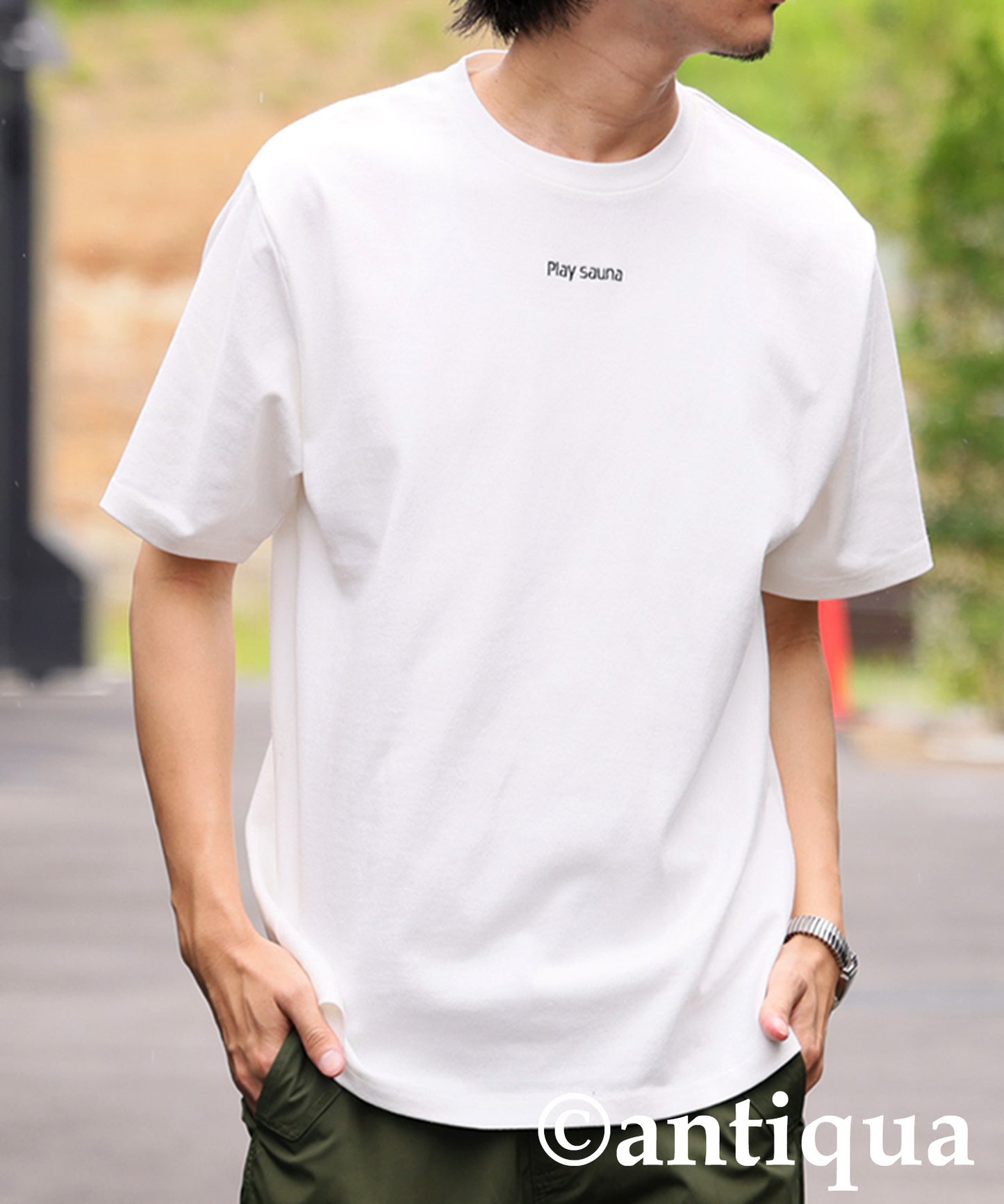 Logo Embroidery T-Shirt Men's