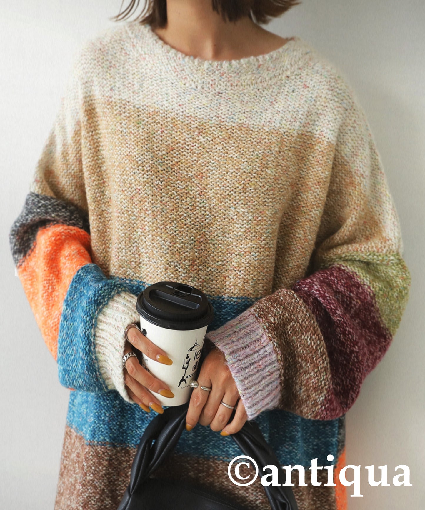 Ladies Mixed Yarn Multi Color sweater