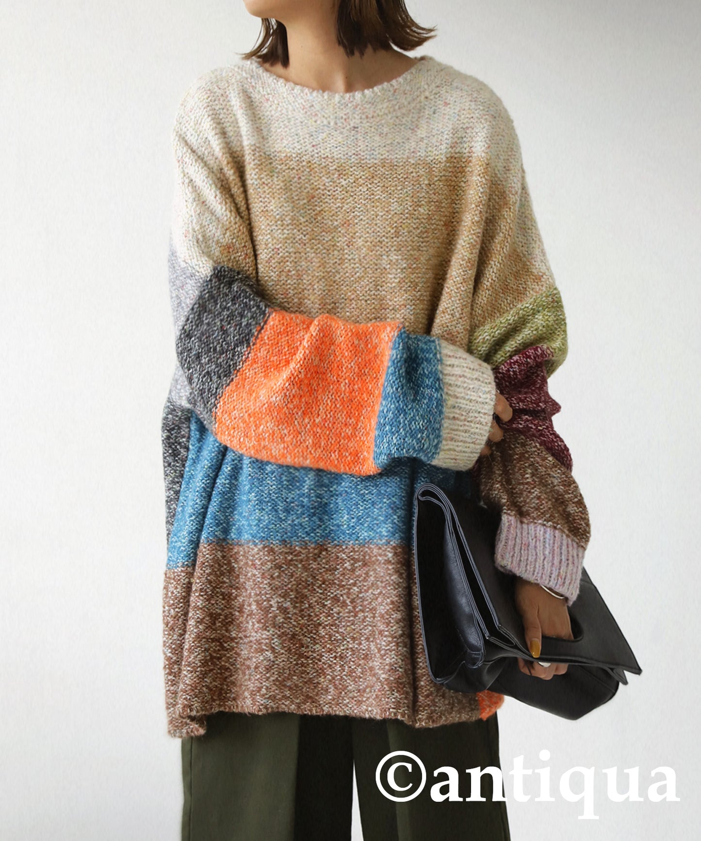 Ladies Mixed Yarn Multi Color sweater