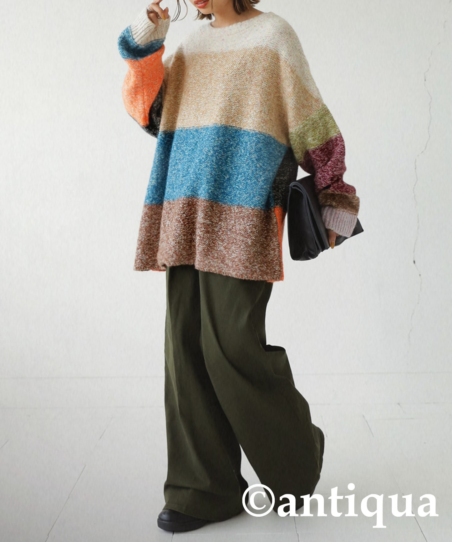 Ladies Mixed Yarn Multi Color sweater