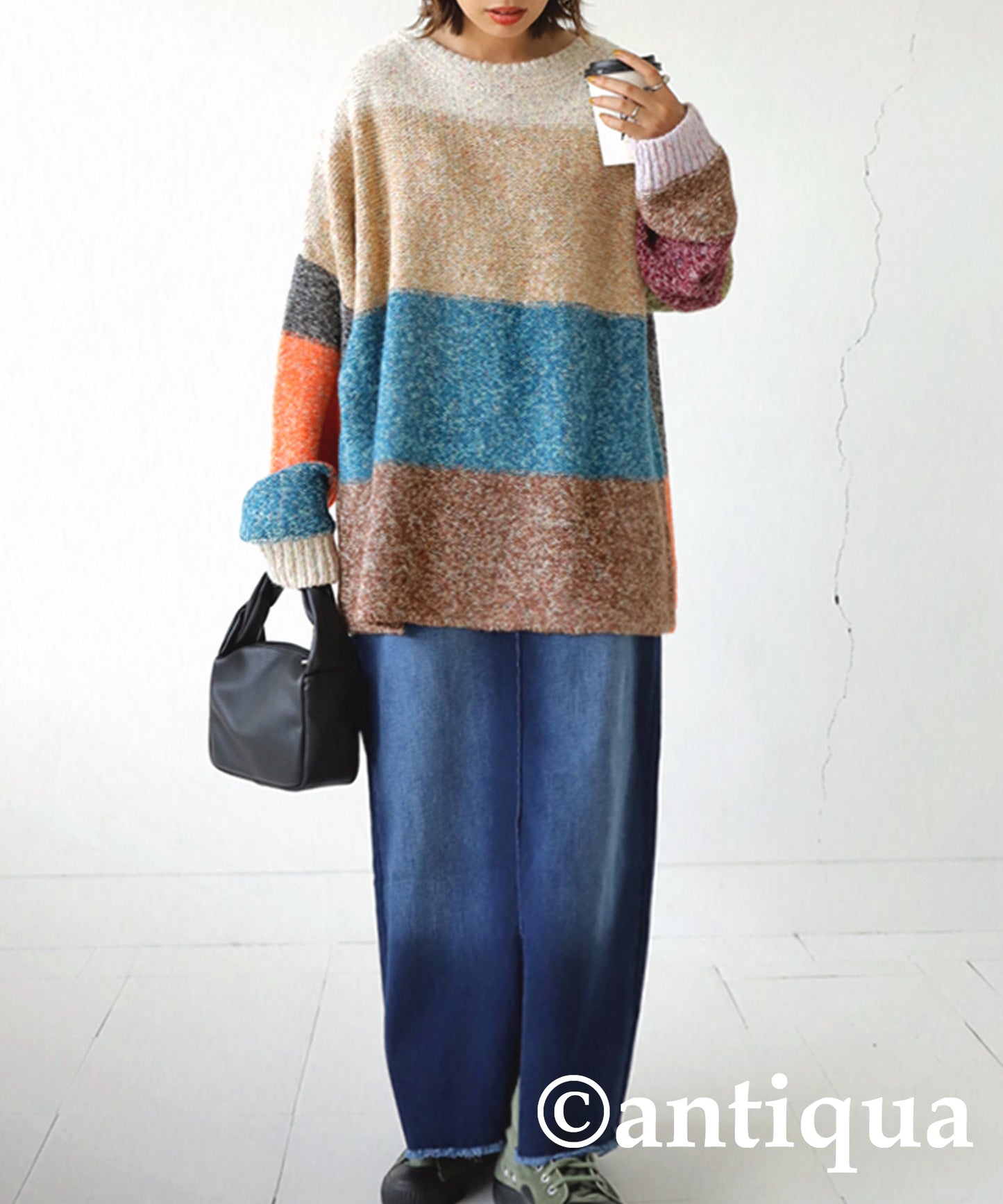 Ladies Mixed Yarn Multi Color sweater