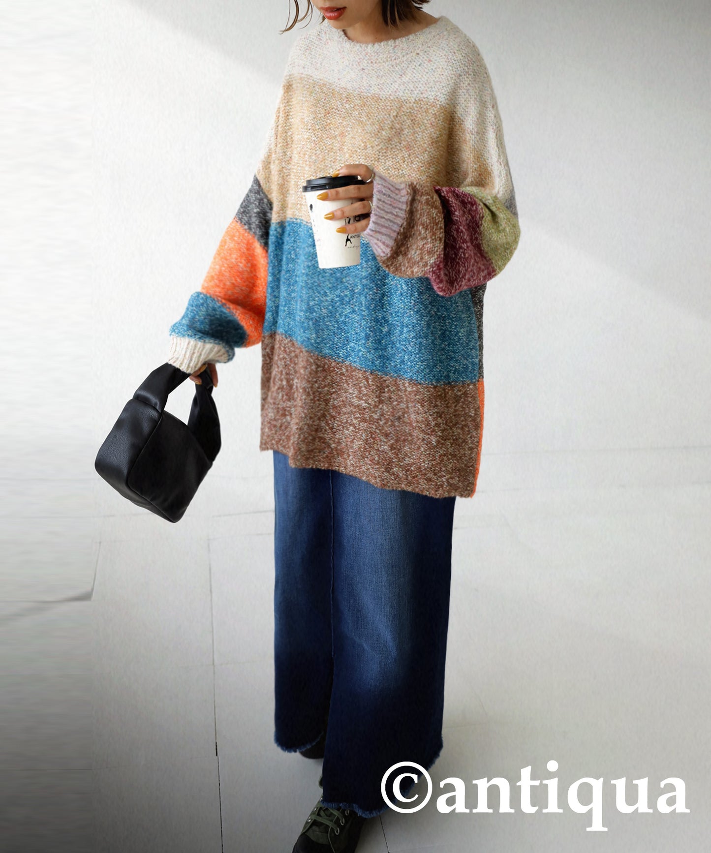 Ladies Mixed Yarn Multi Color sweater