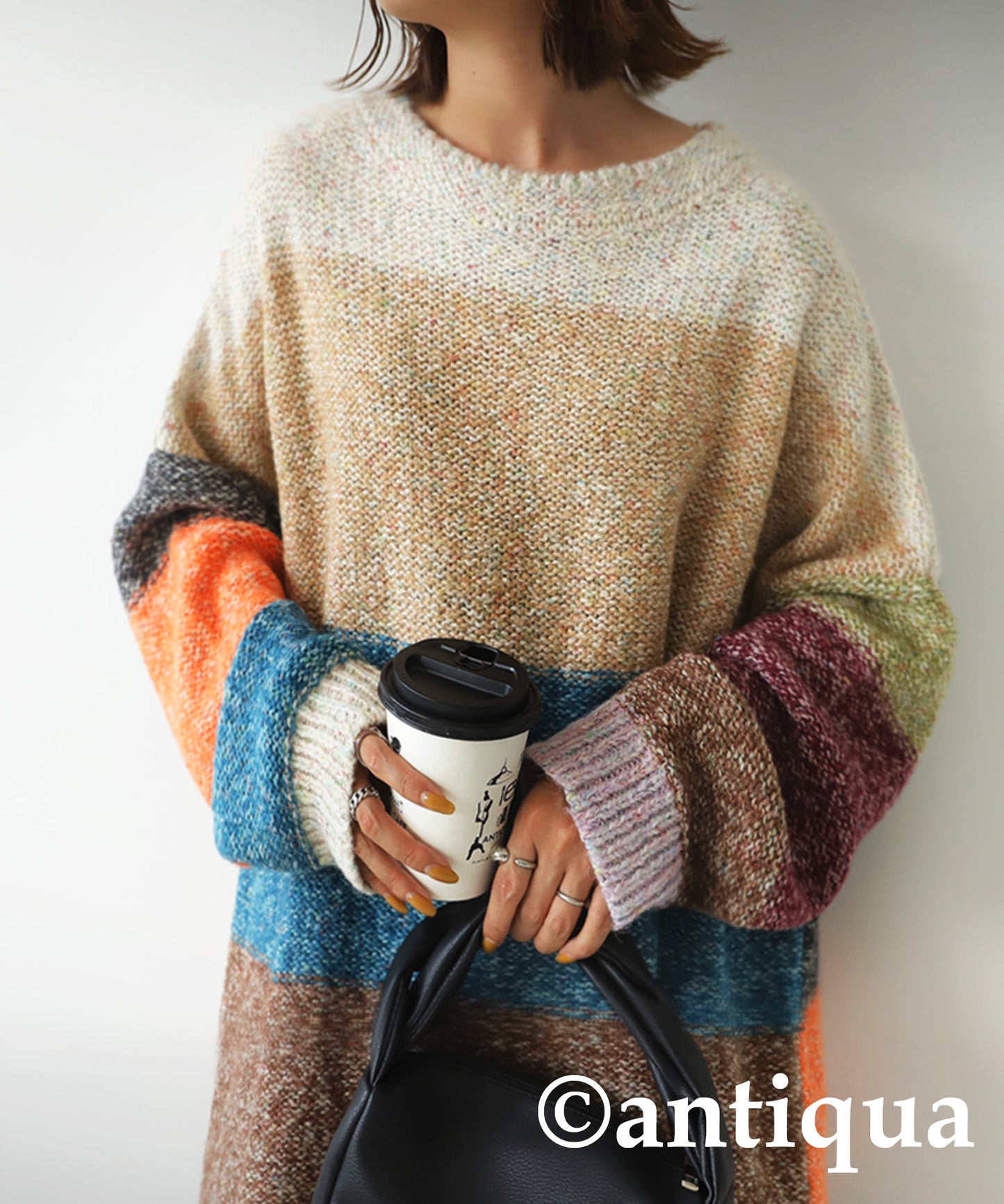 Ladies Mixed Yarn Multi Color sweater